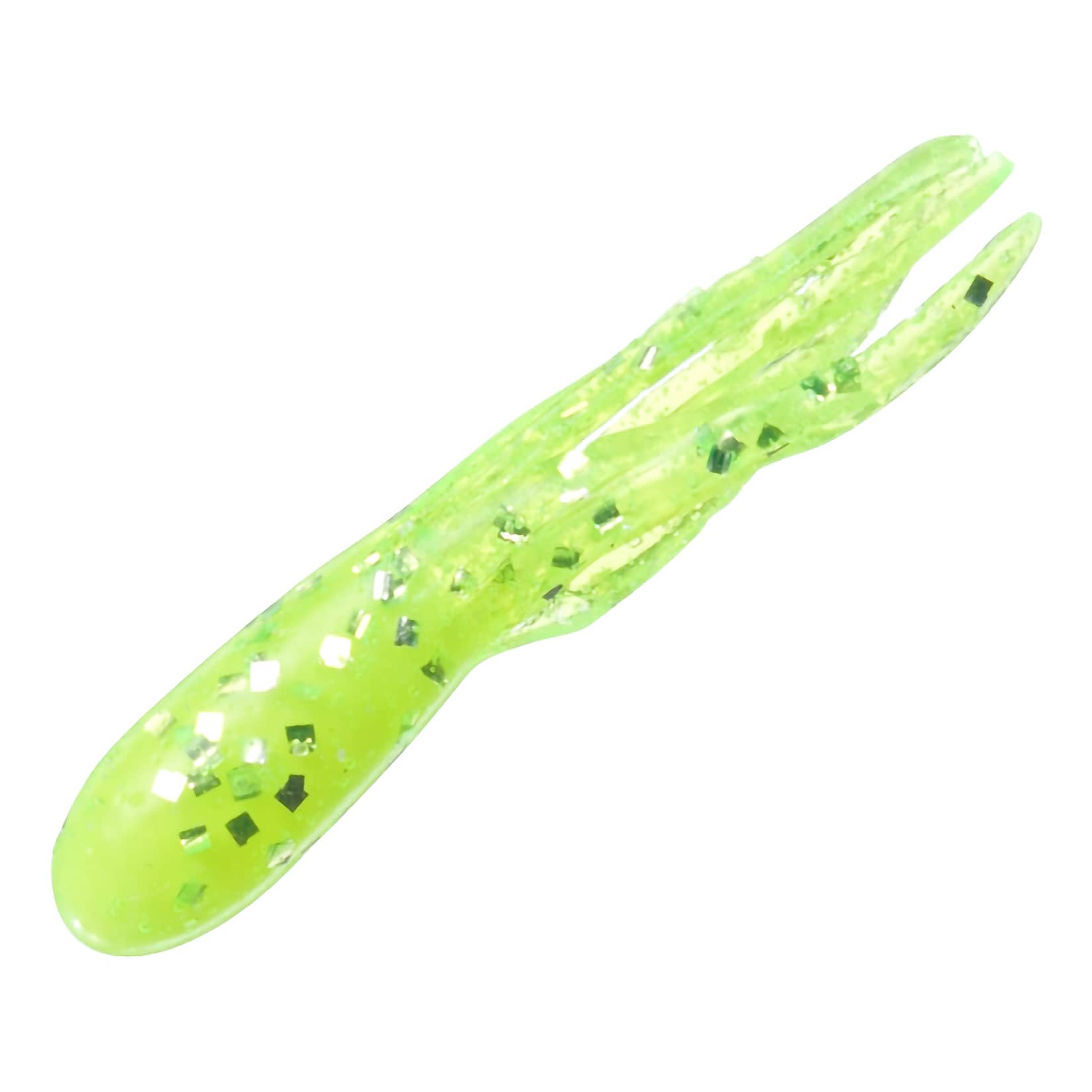 Bass Pro Shops® Tournament Series® Squirmin’® Squirt - White Core Chartreuse Sparkle