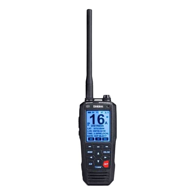 Uniden 6 Watt Class D Floating Handheld VHF with Bluetooth® Marine Radio