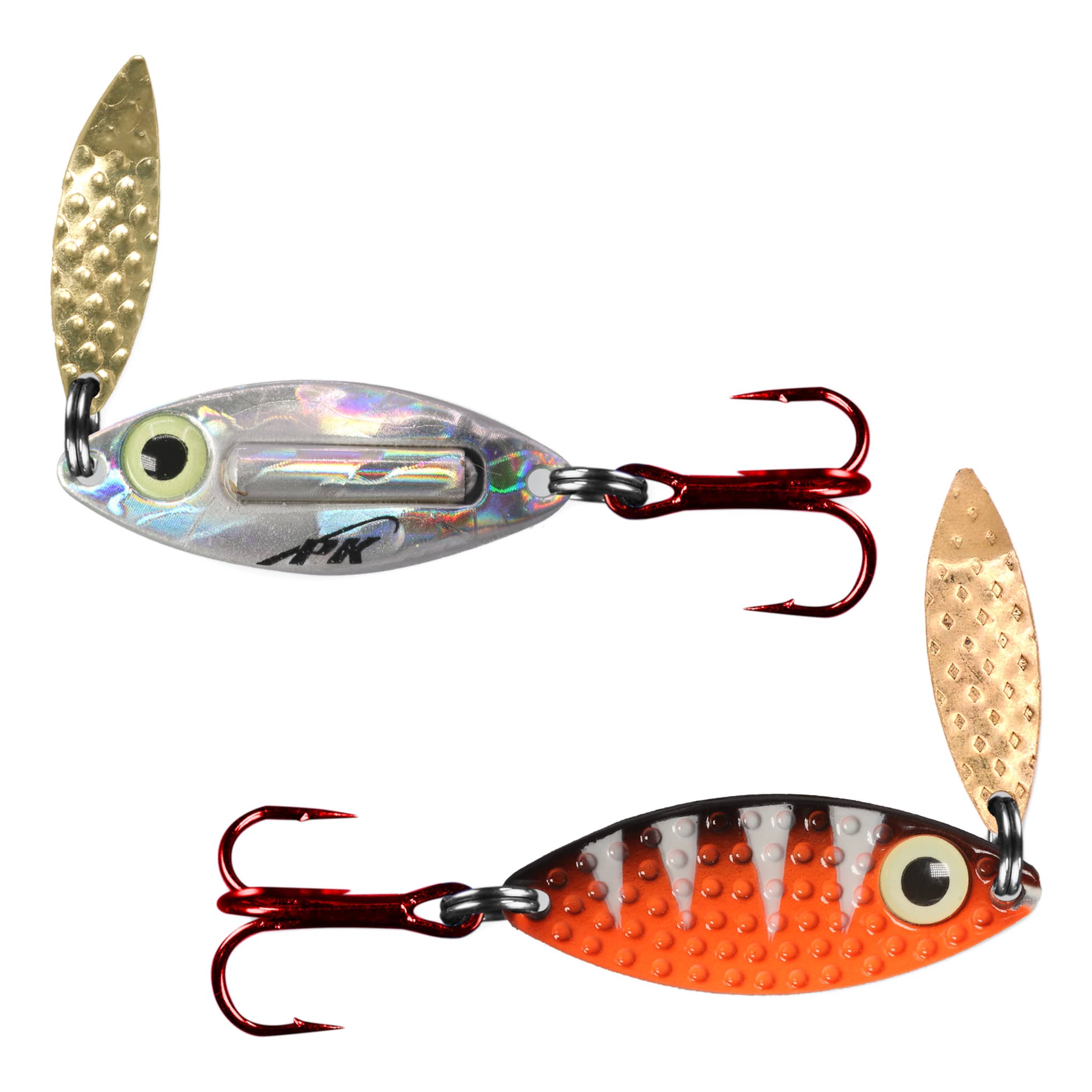 PK Lures Rattle Spoon - Bengal Tiger Glow