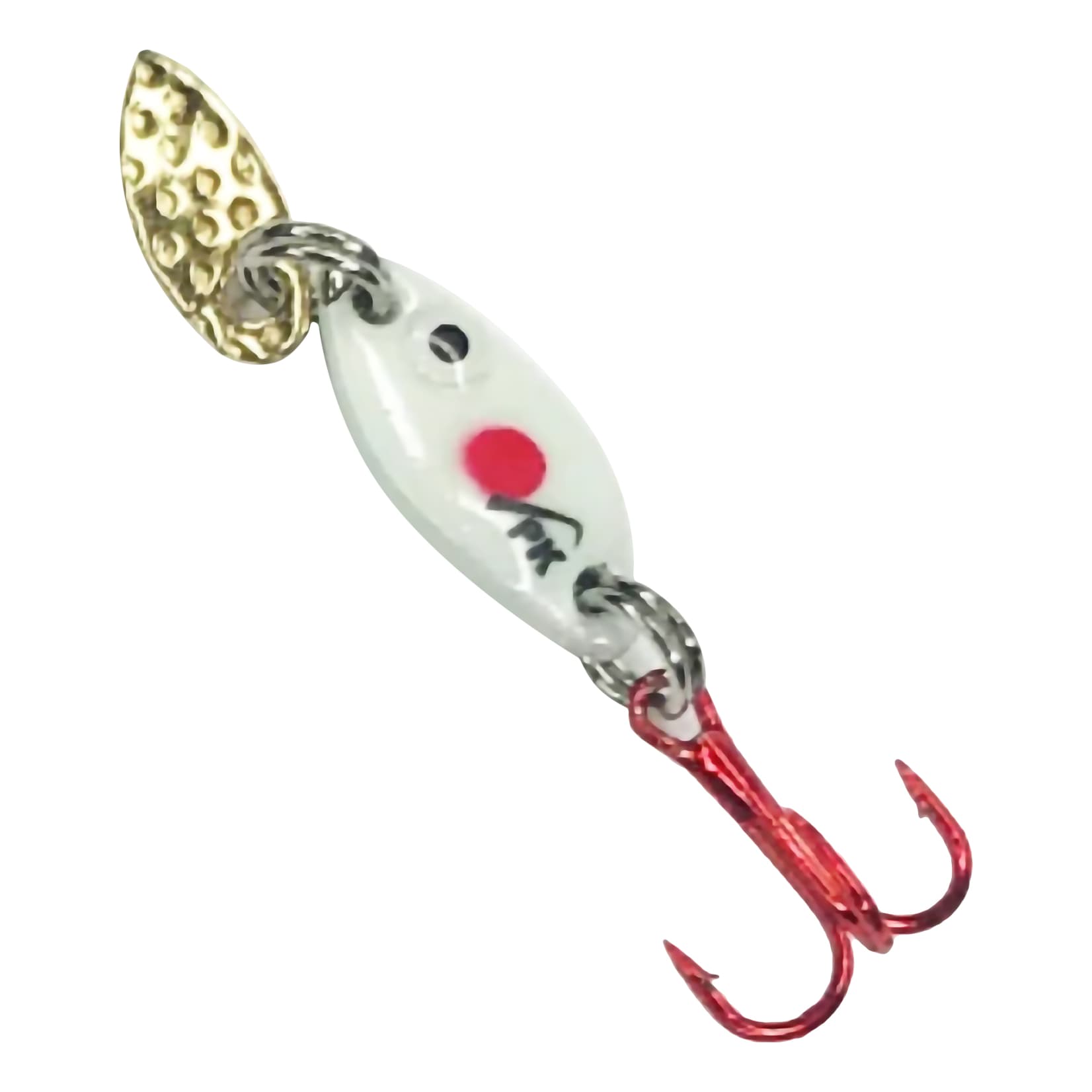 PK Predator Tungsten Flash Fishing Spoon - Red Dot Glow,PK Predator Tungsten Flash Fishing Spoon - Red Dot Glow