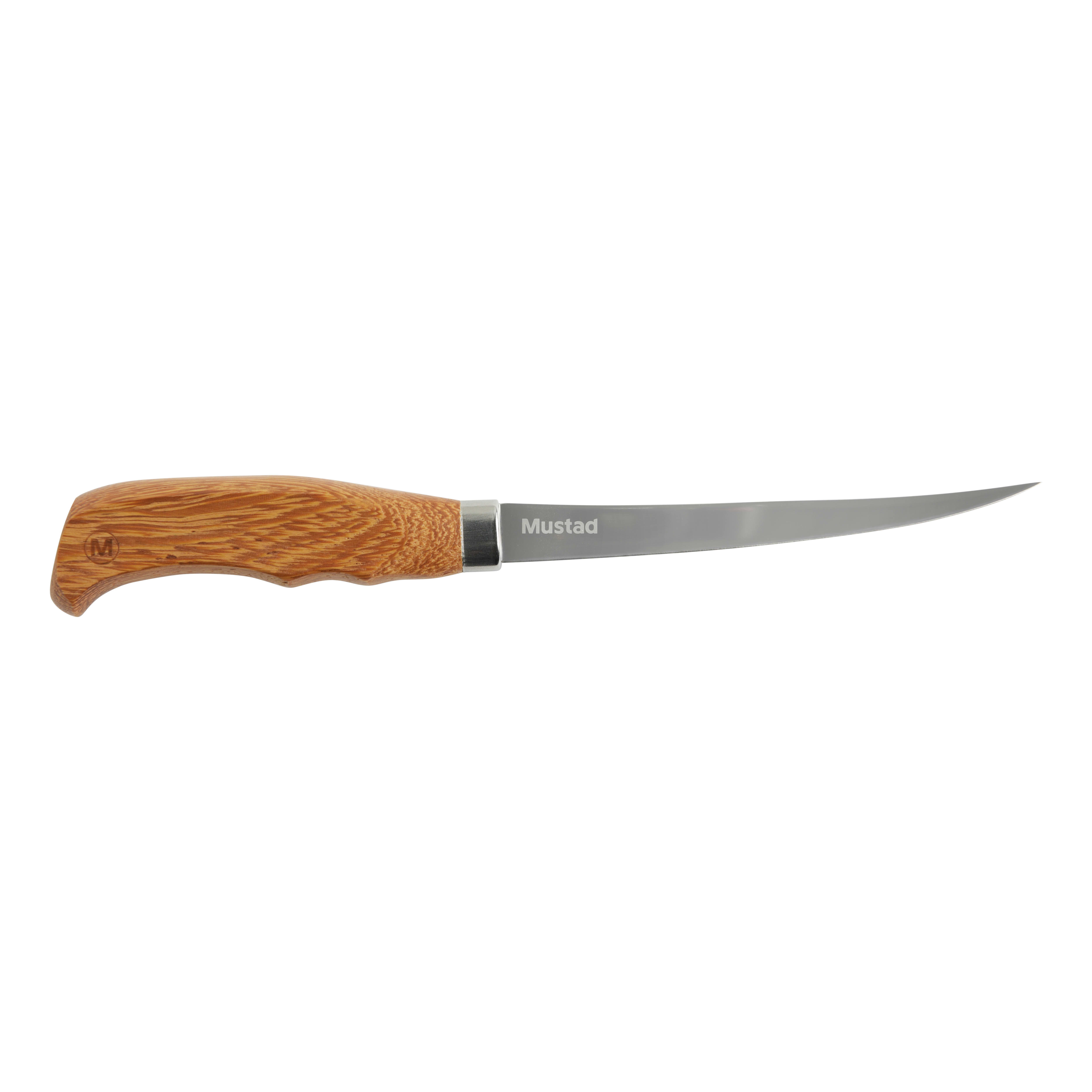 Mustad 6" Wood Handle Fillet Knife 