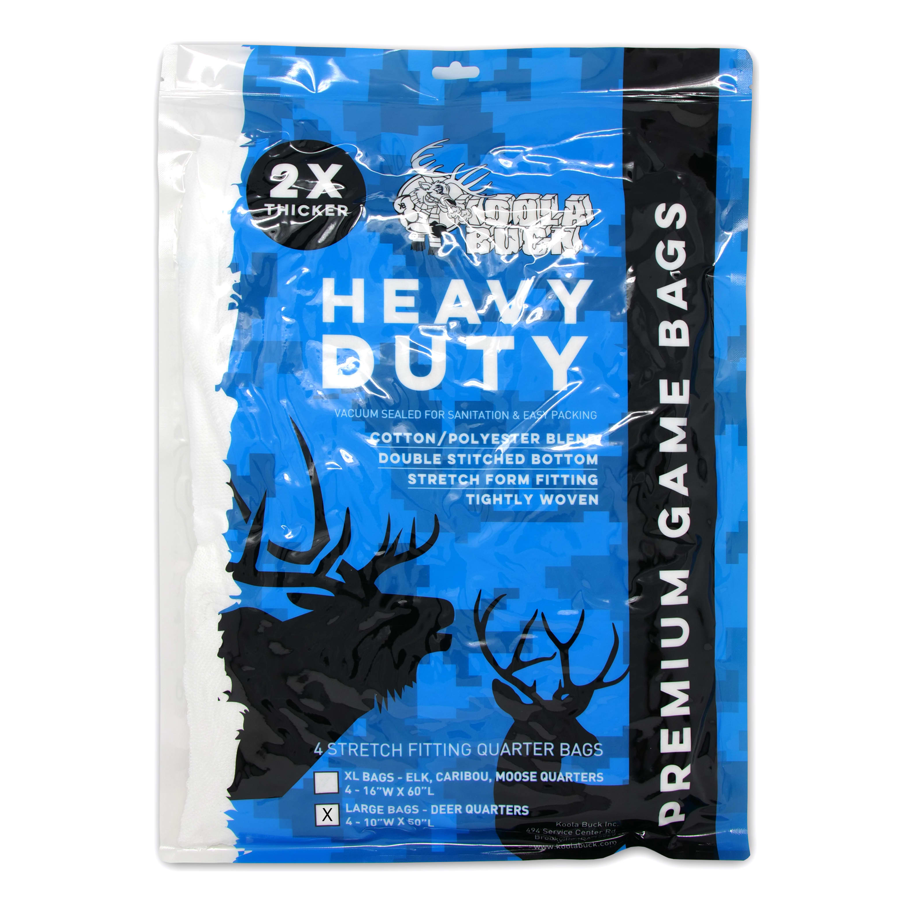 Koola Buck Heavy Duty Quarter Game Bags – 4 Pack - L