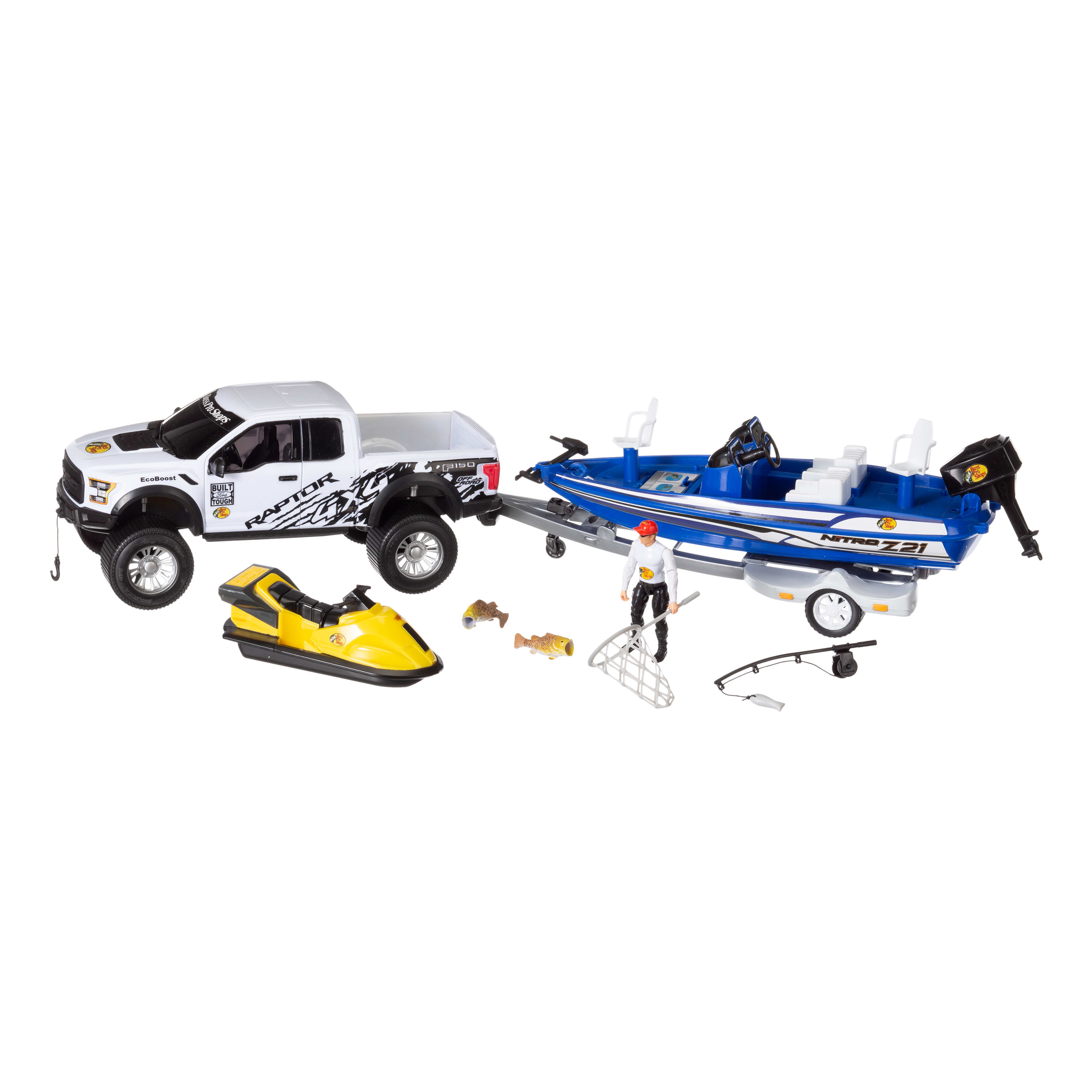 Bass Pro Shops® Imagination Adventure Ford® Raptor with Bass Boat Play Set for Kids