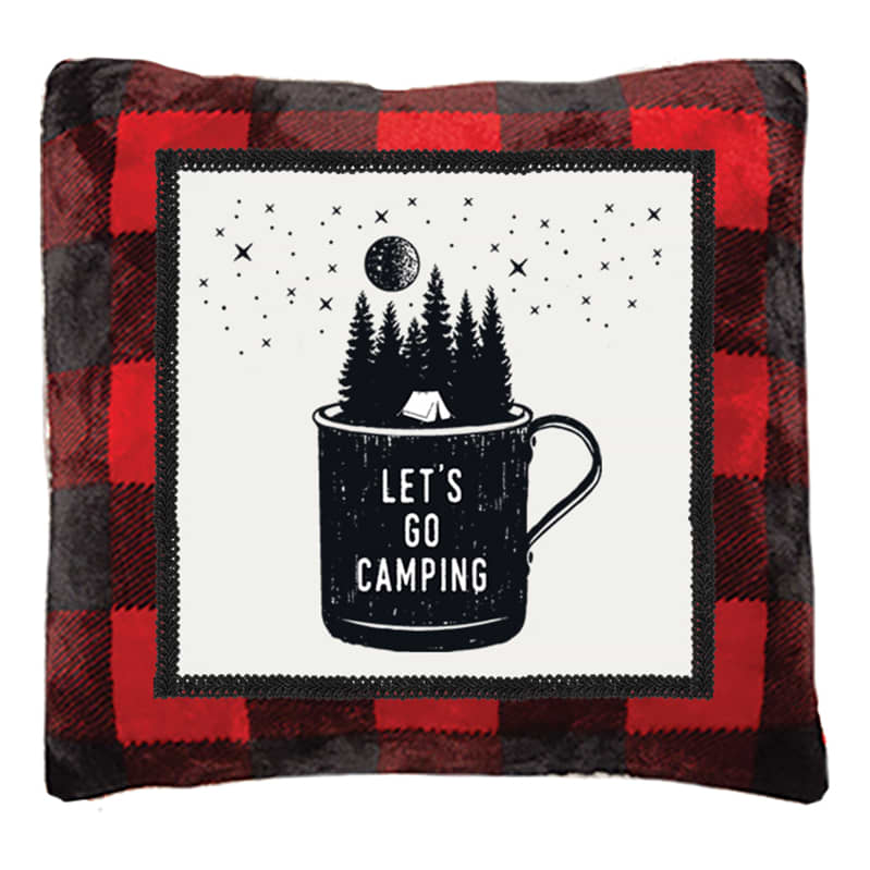 Cartstens Let's Go Camping Pillow