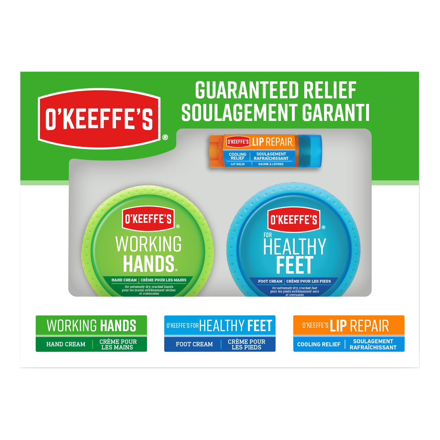 O'Keefe's 3 Piece Value Pack