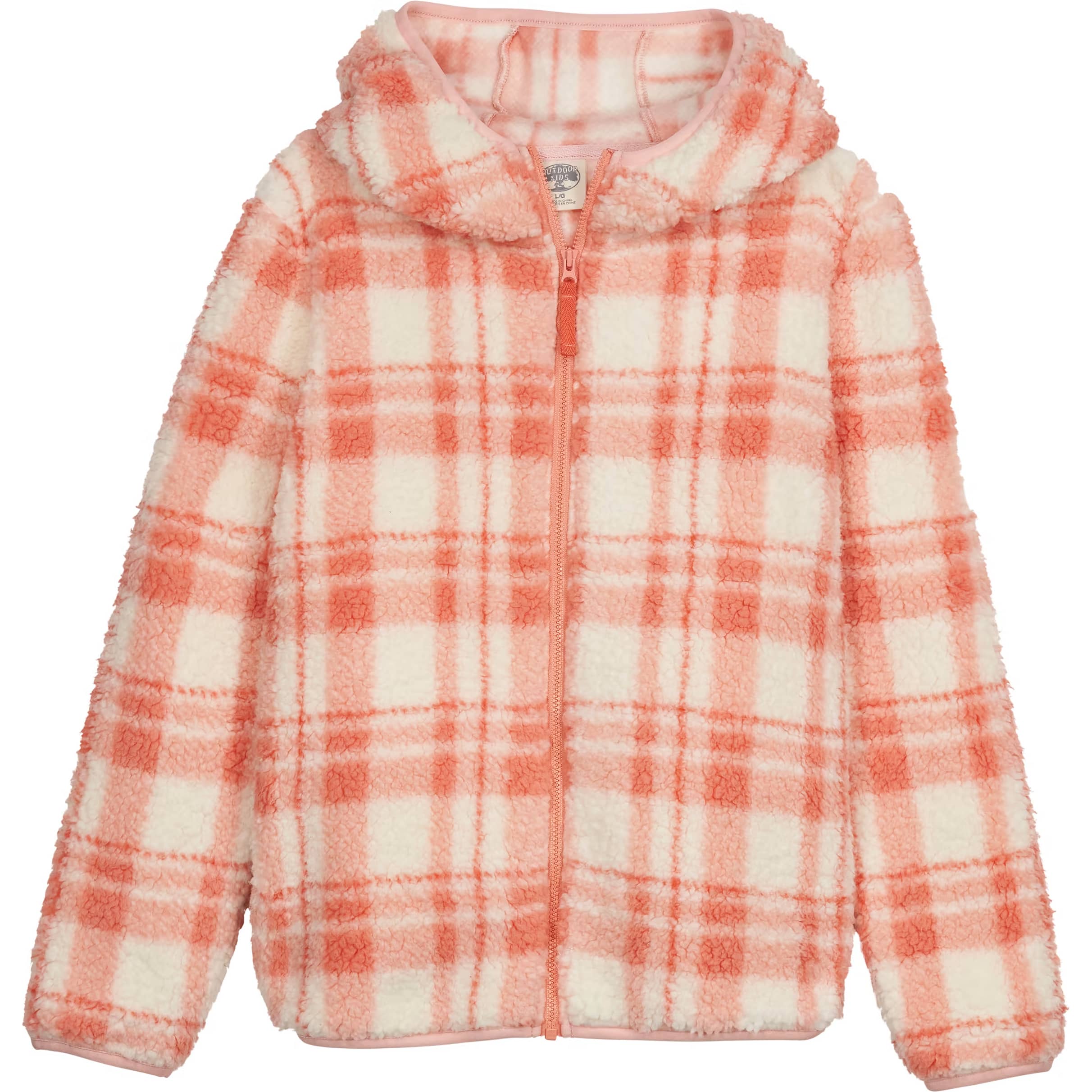 Outdoor Kids® Toddlers’ and Girls’ Cozy Fleece Full-Zip Hooded Jacket