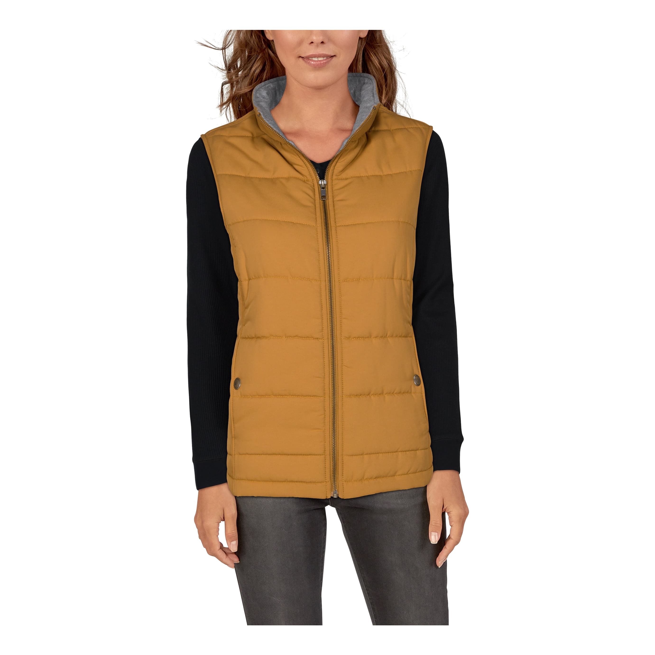 Natural Reflections® Women’s Quilted Vest - Golden Brown