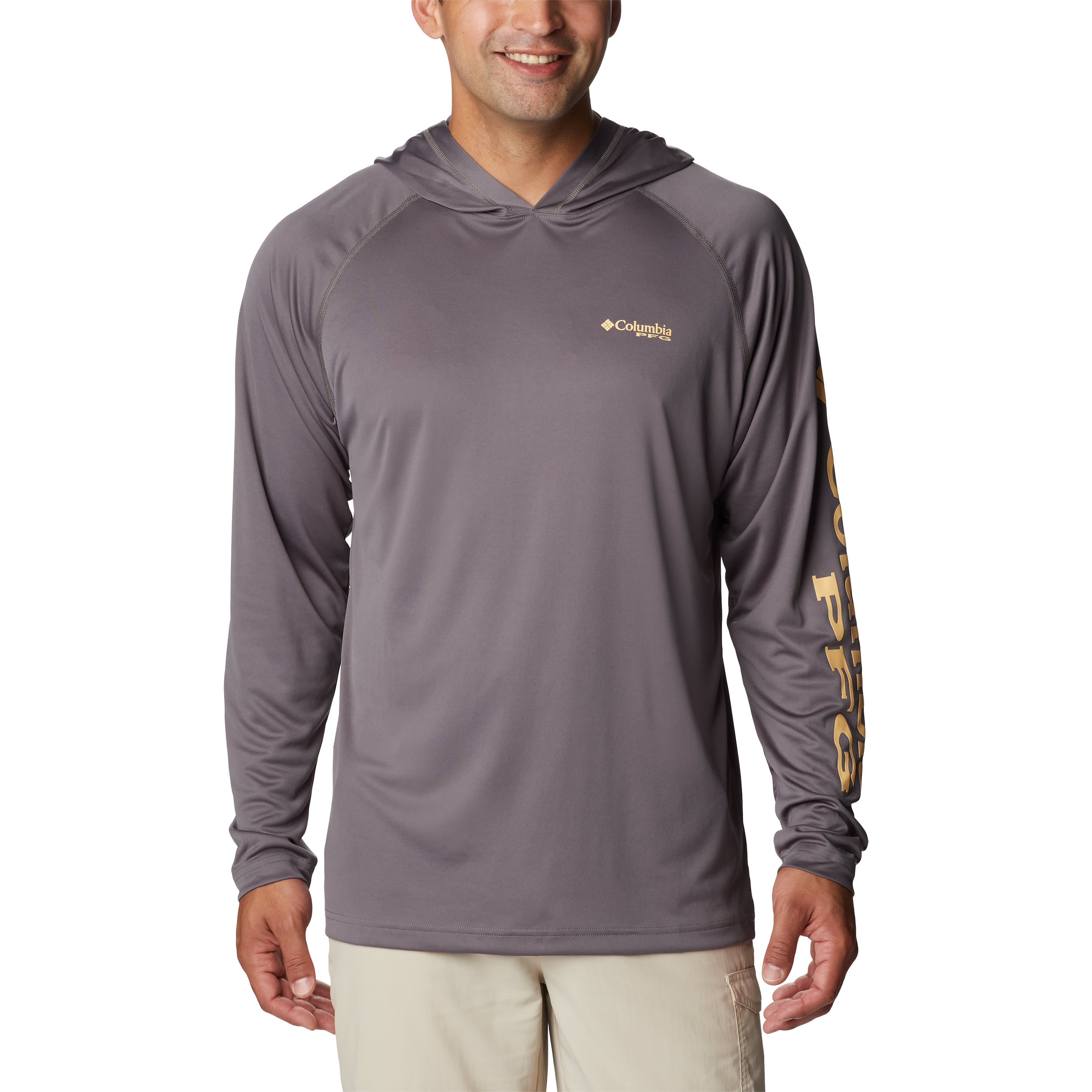 Columbia Men's PFG Terminal Tackle Hoodie - XXL - Grey