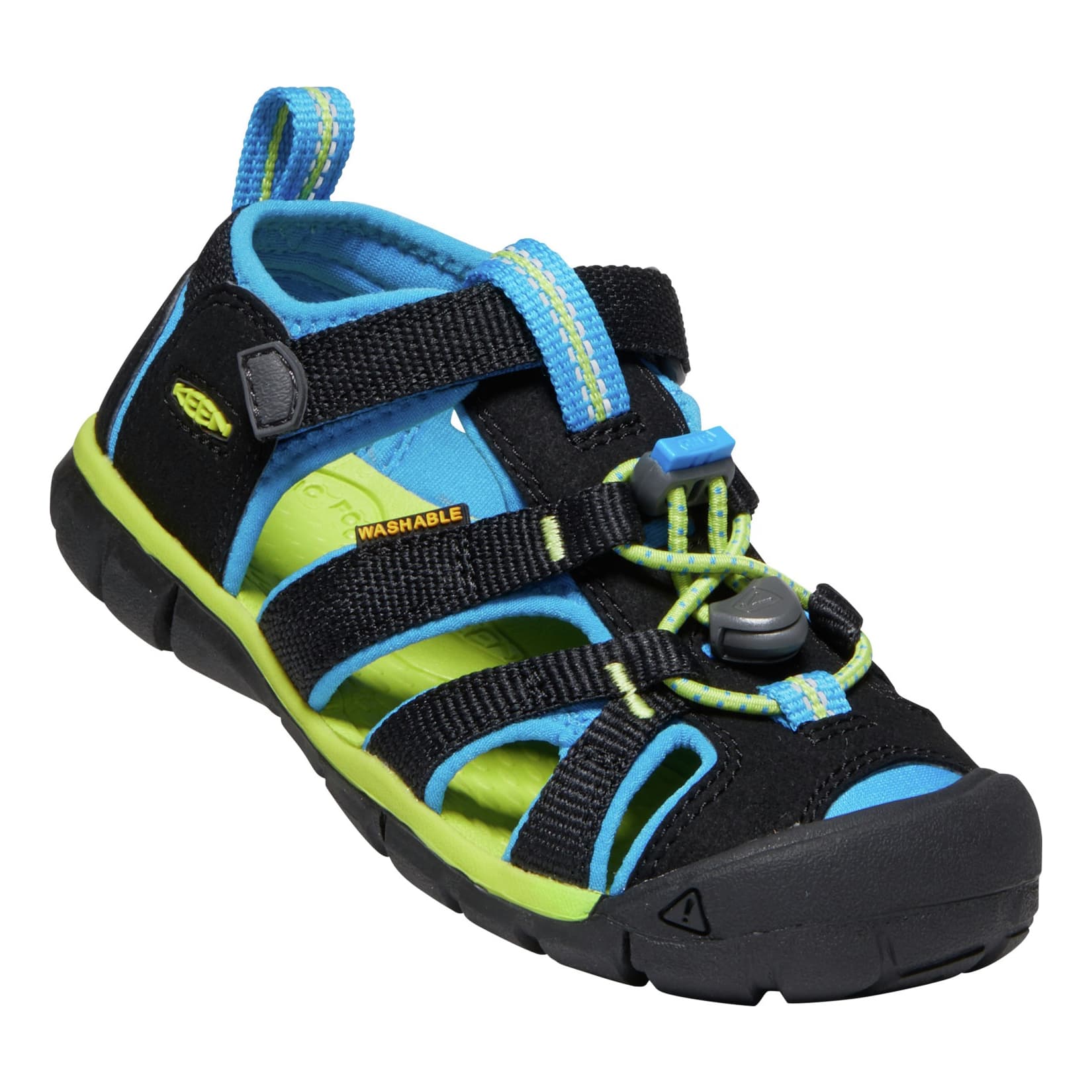 Keen™ Children’s Seacamp II Sandal - Black/Blue Danube