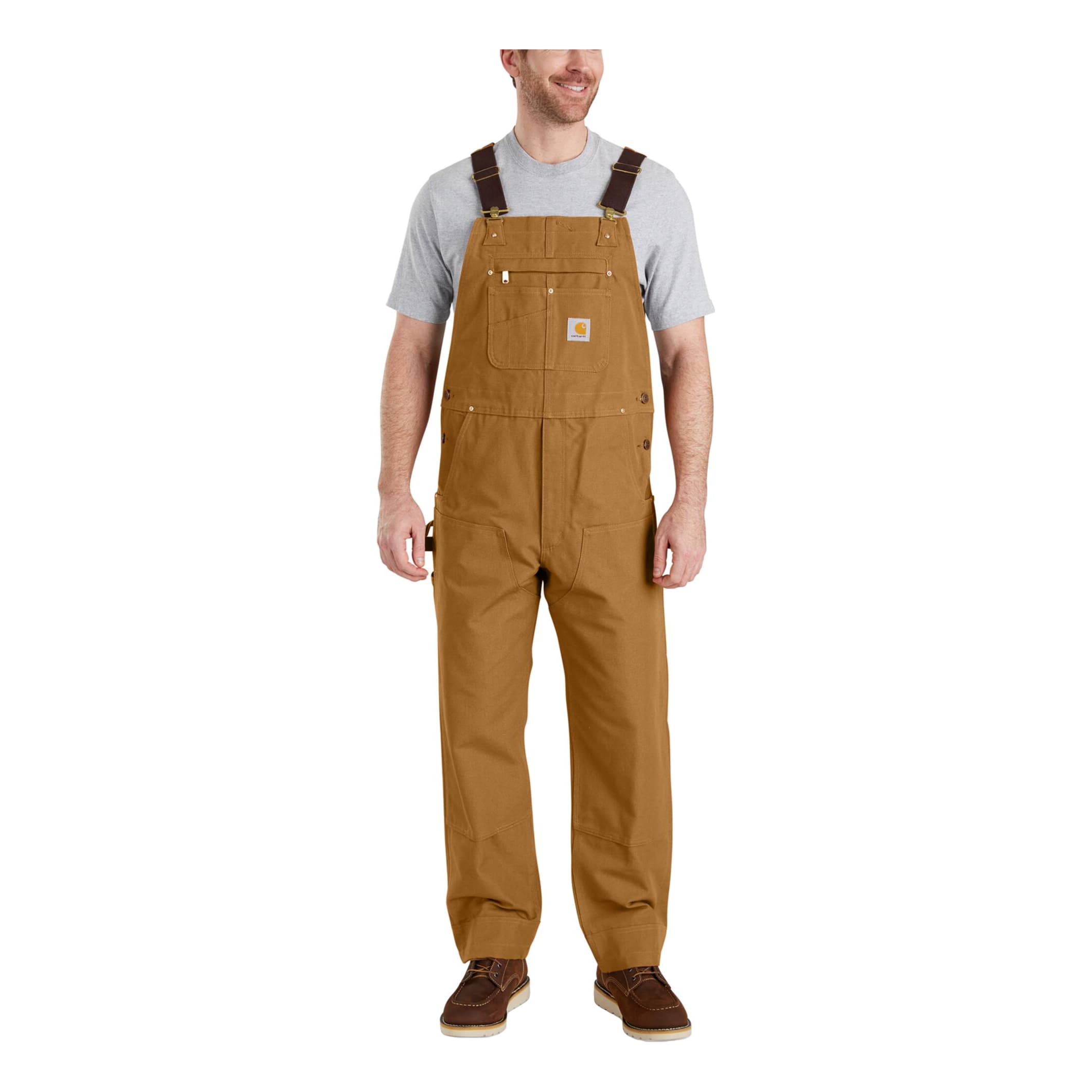 Carhartt® Men’s Duck Bib Overalls - Carhartt Brown