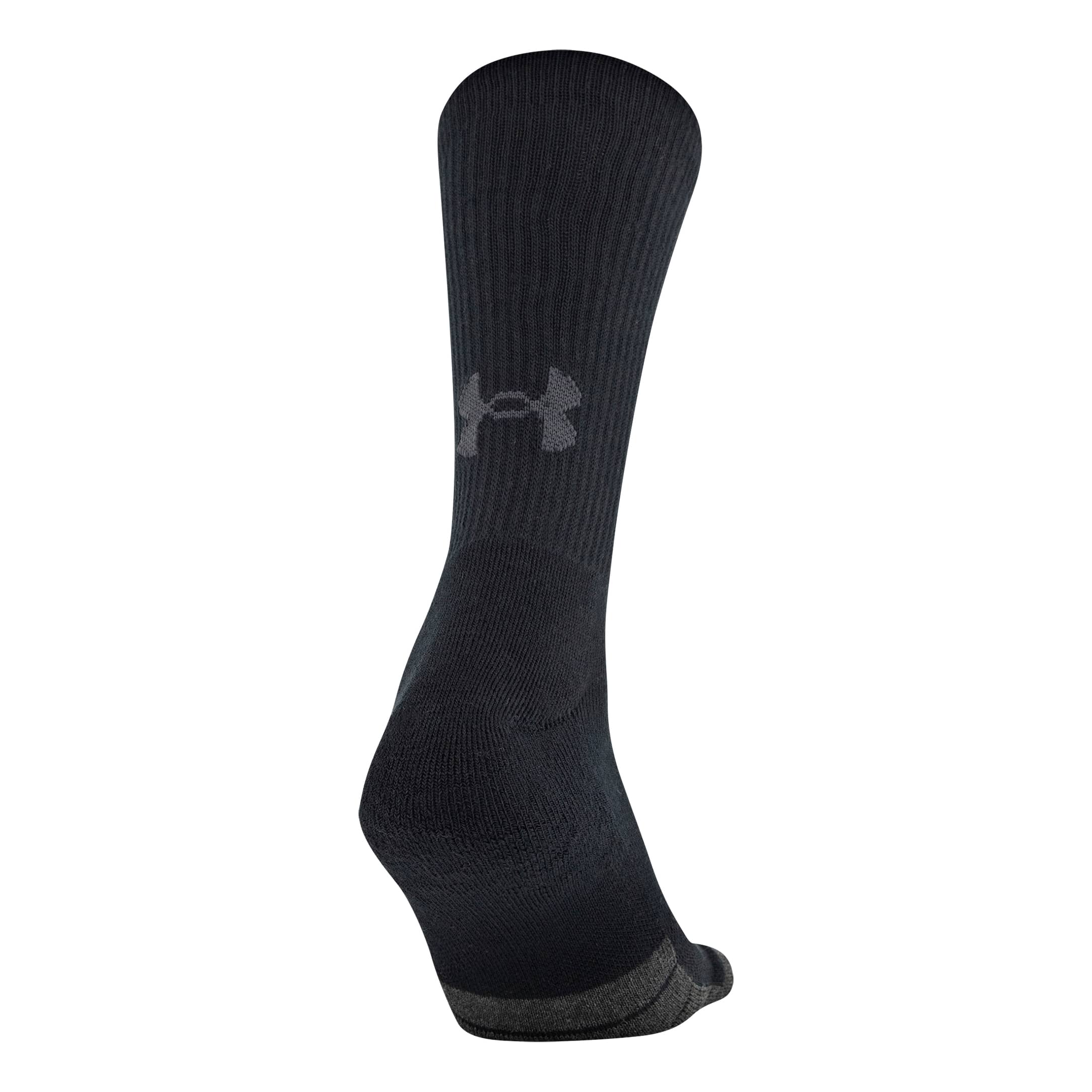 UNDER ARMOUR UA Elevated CREW Socks RED/BLACK 3-Pack LARGE
