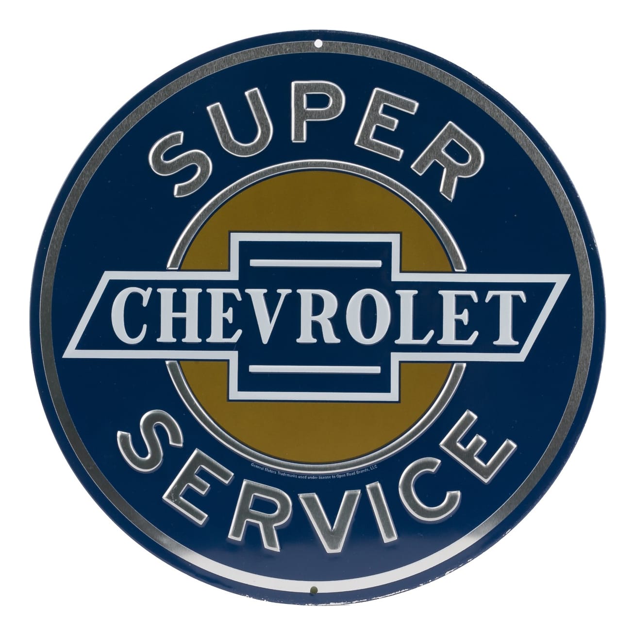 Open Road's Round Super Chevrolet Sign