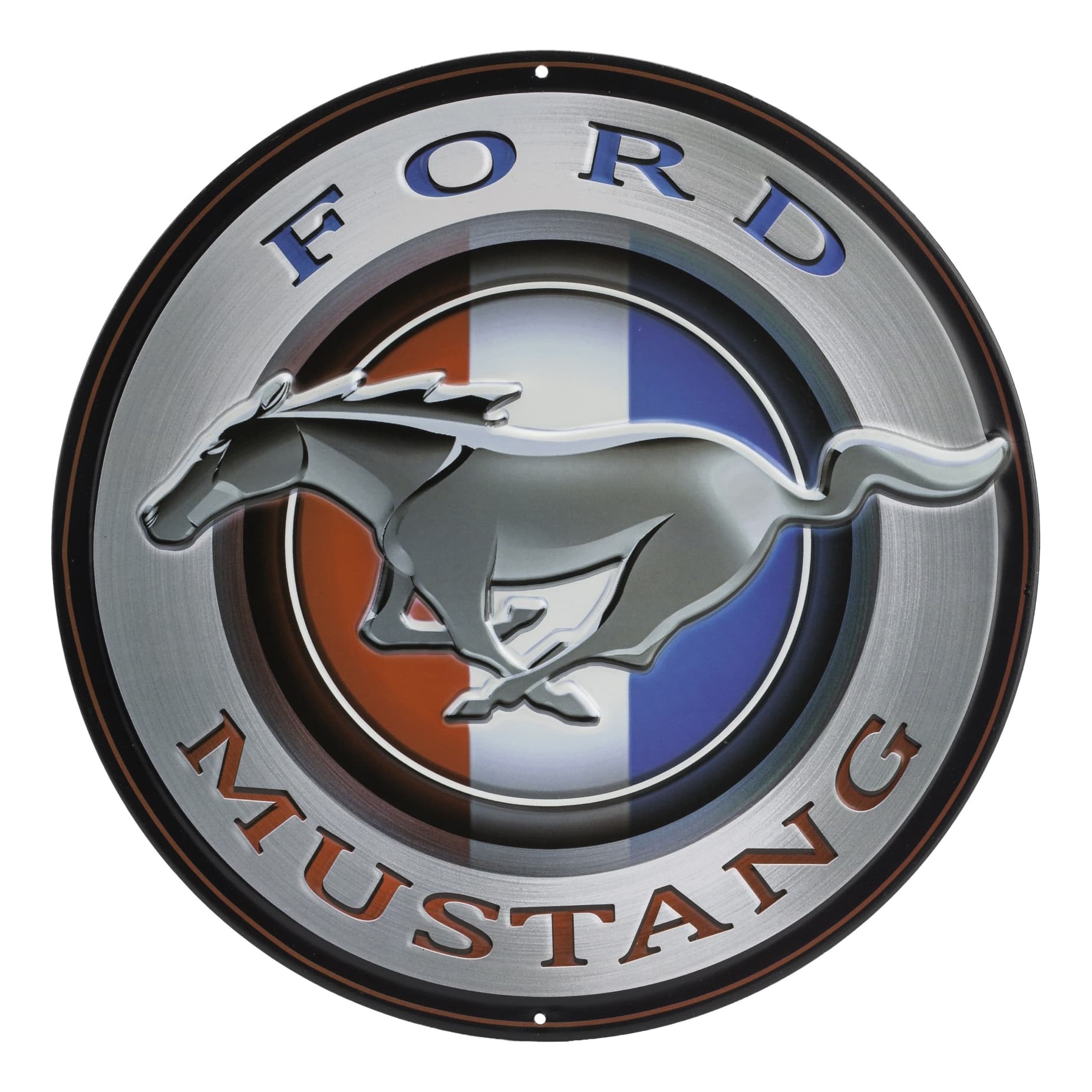 Open Road Brands Round Ford Mustang Sign