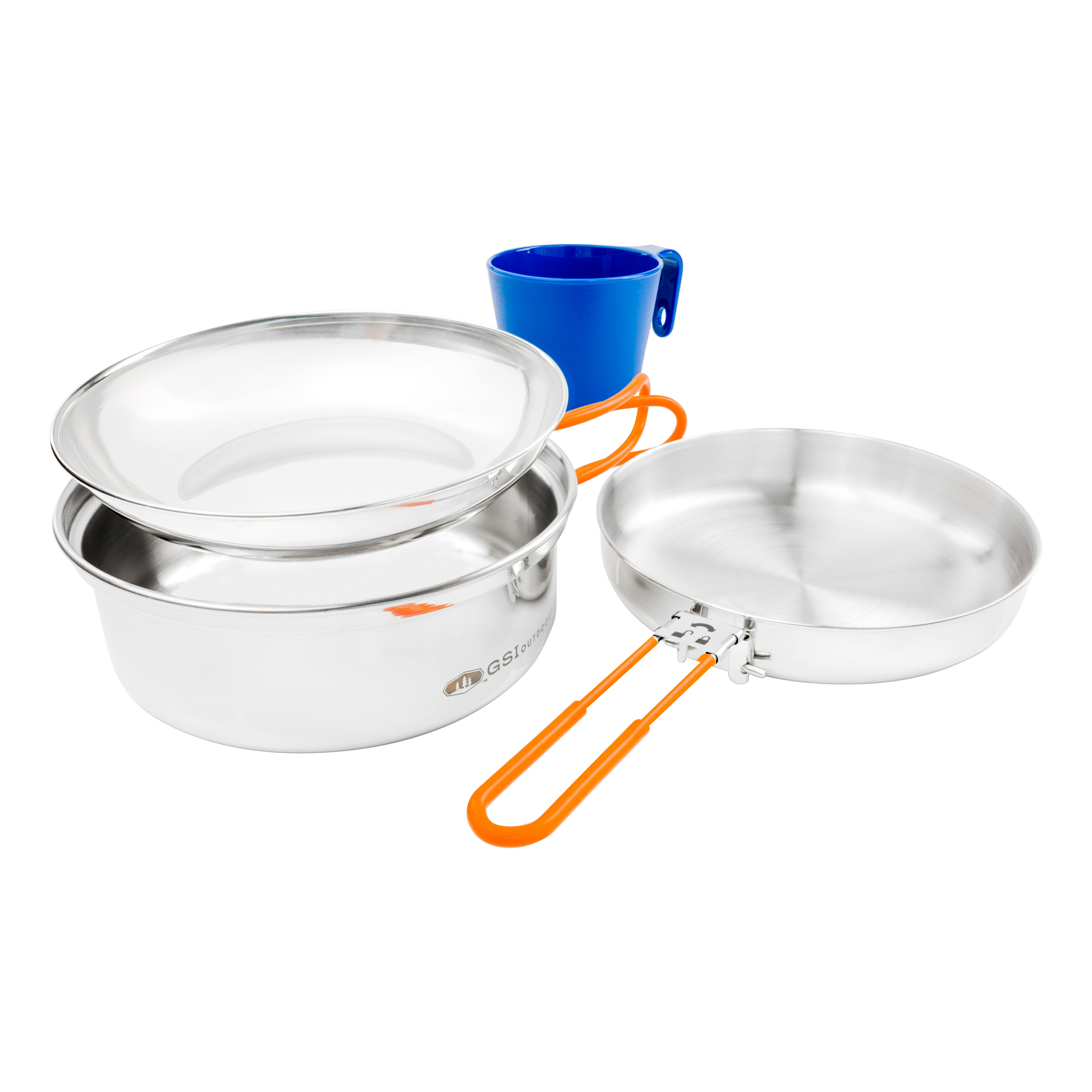 GSI Outdoors Glacier Stainless Steel 1 Person Mess Kit