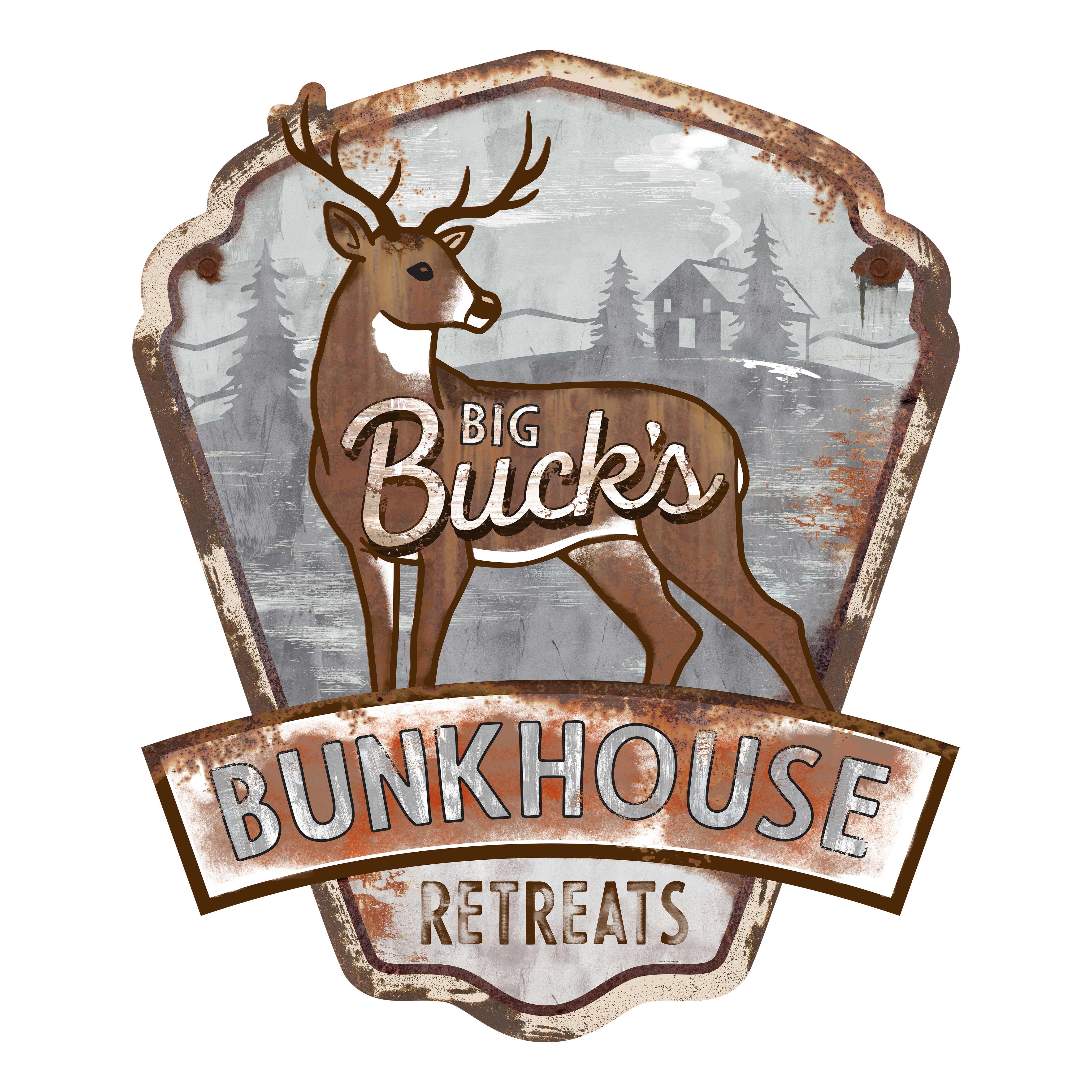 Open Road Brands Bunkhouse Button Sign