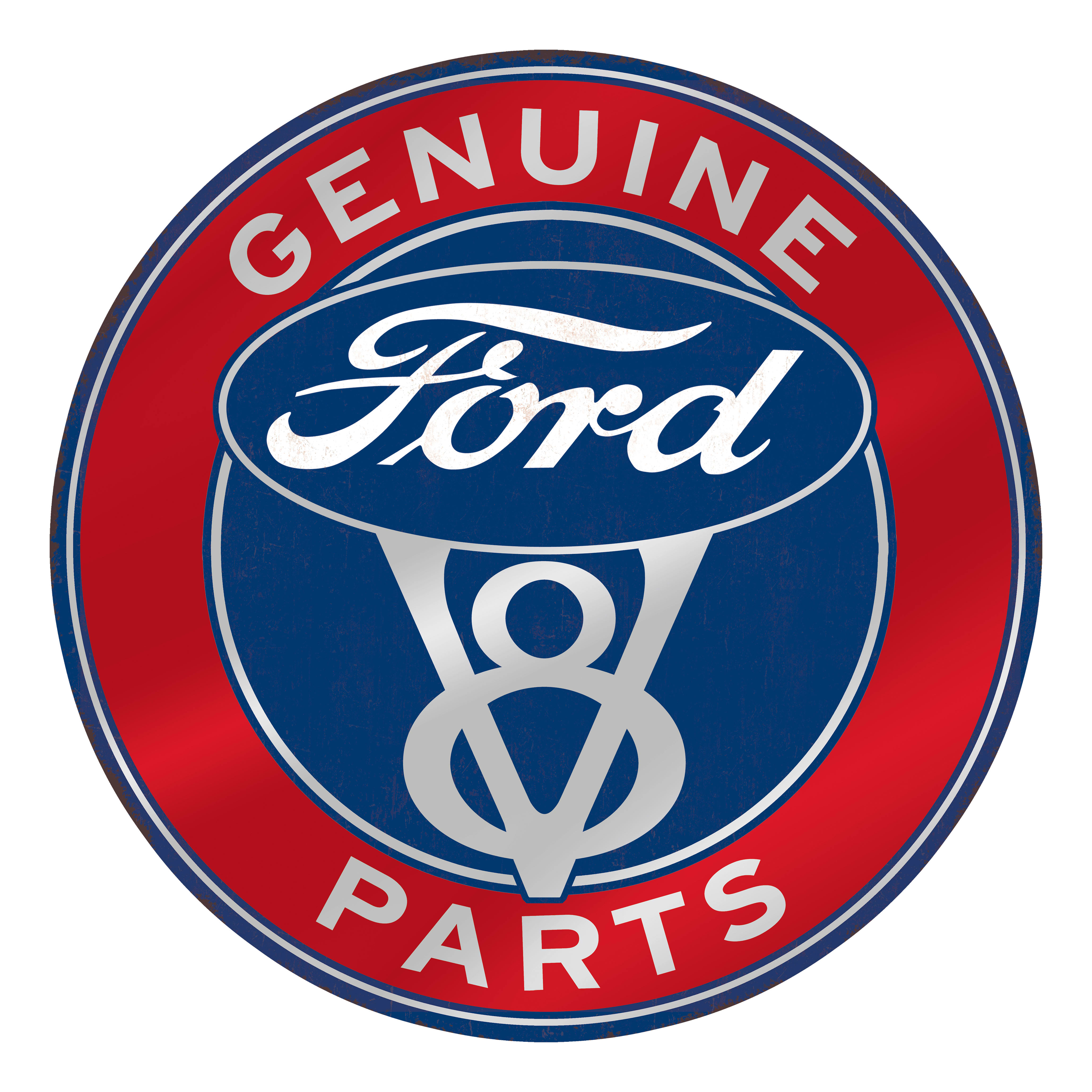 Open Road Brands Ford 12" Metal Round Sign