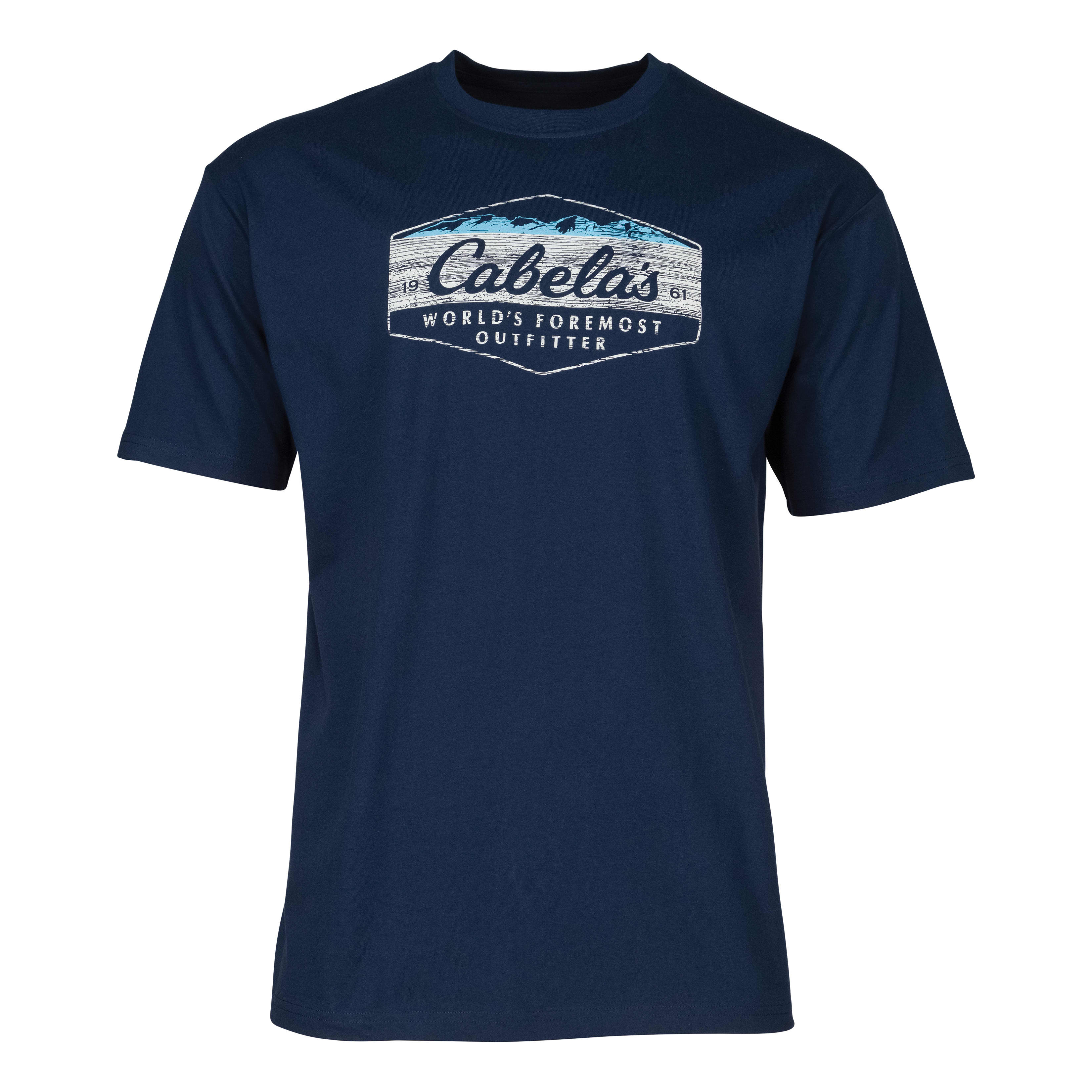 Cabela’s Men’s Lockup Short-Sleeve Shirt - Navy