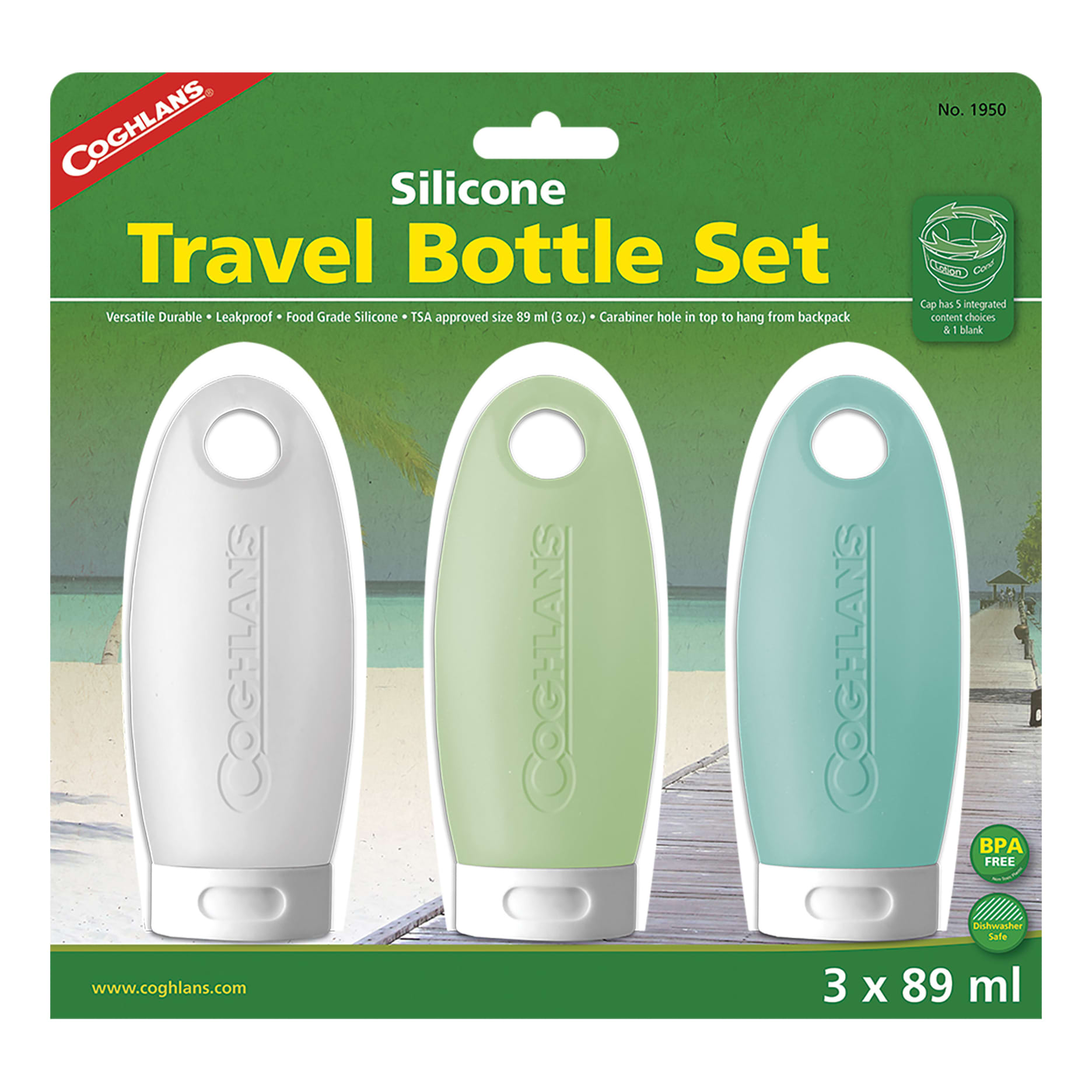 Coghlan's Silicone Travel Bottles - 3 Pack