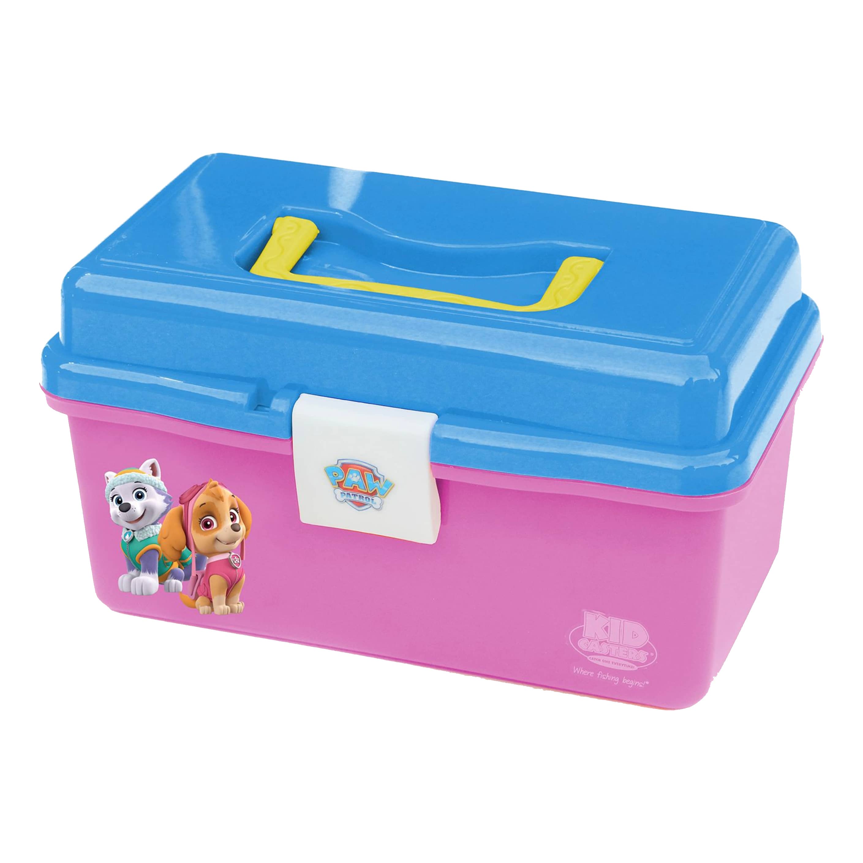 Kid Casters PAW Patrol Tackle Box for Kids - Pink/Turquoise