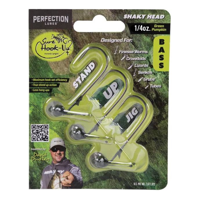 Perfection Lures Sure Hook-Up Shaky Head Jighead - 1/4 oz.