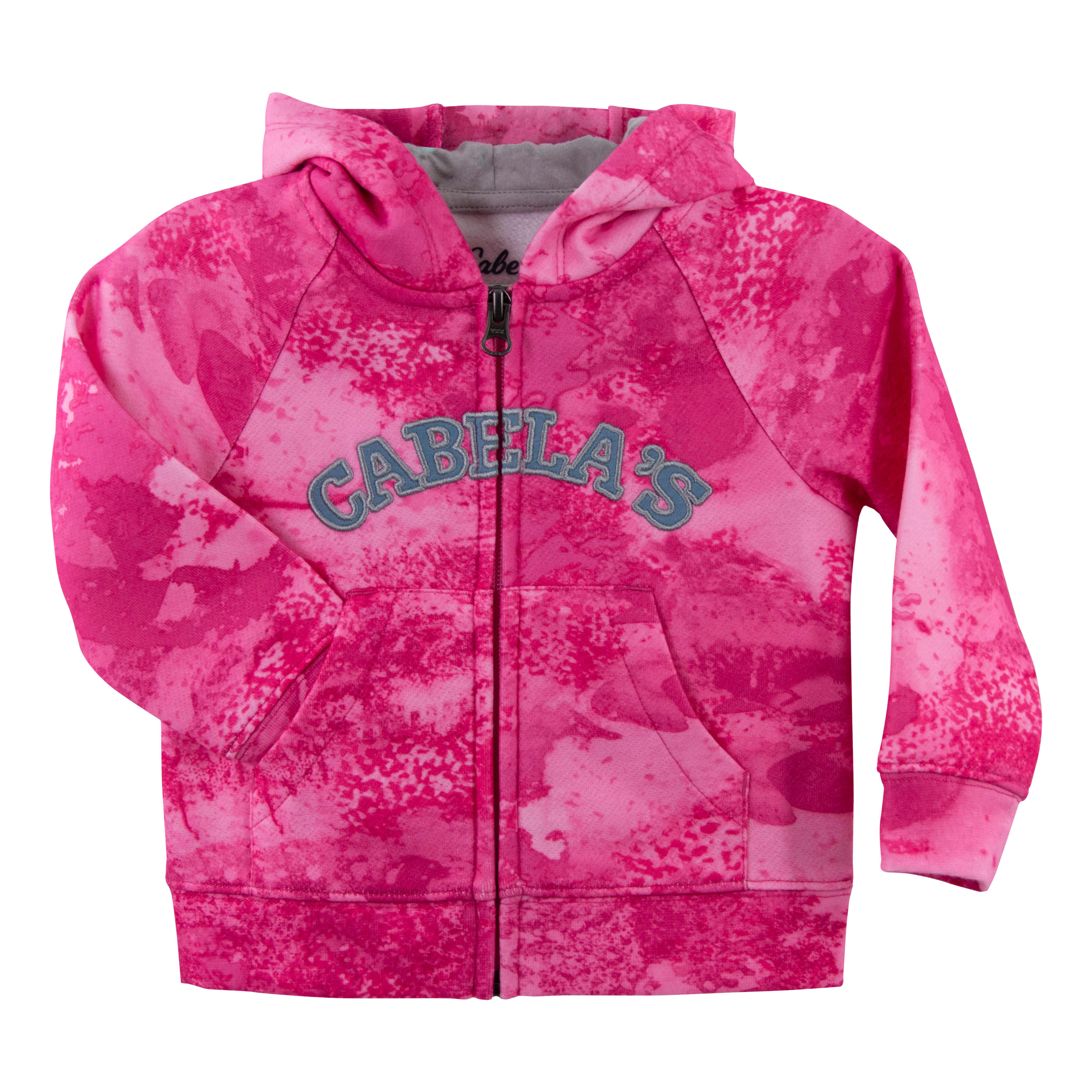 Cabela’s Infants’/Toddlers’ Camo Hoodie - O2 Pink/Blue