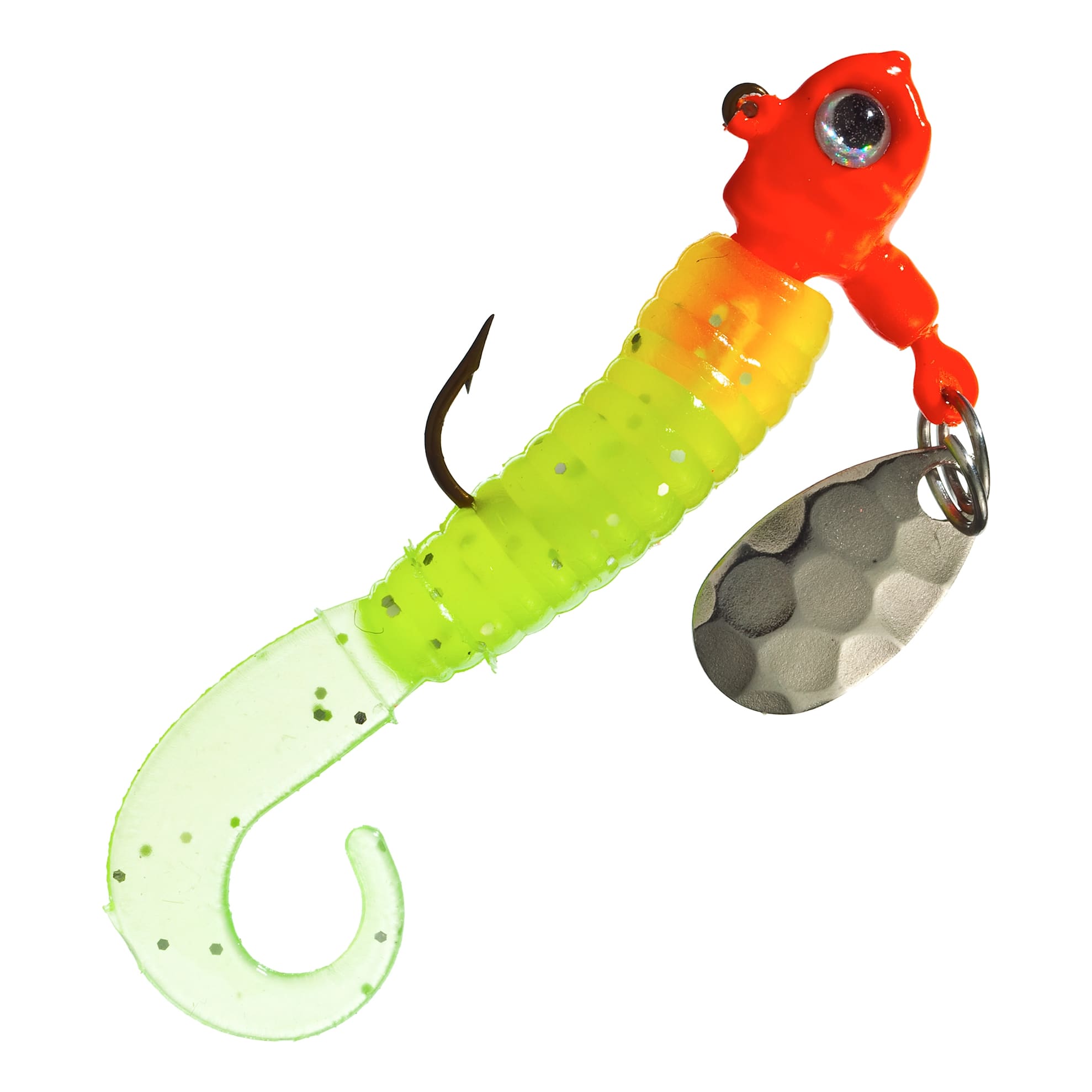 Bass Pro Shops® Curltail Stump Jumpers® Jig Baits - Fluorescent Red Chartreuse