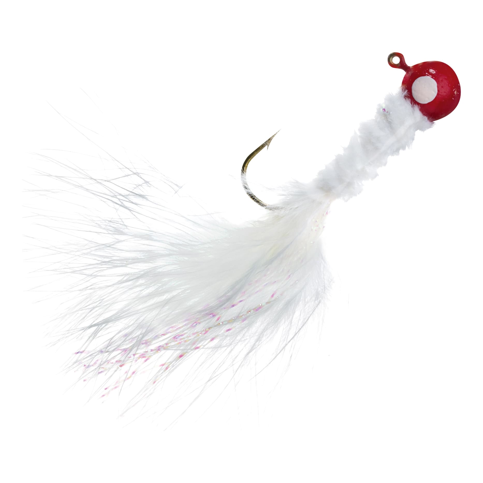 Bass Pro Shops® Marabou Tinsel Crappie Jig - Red White