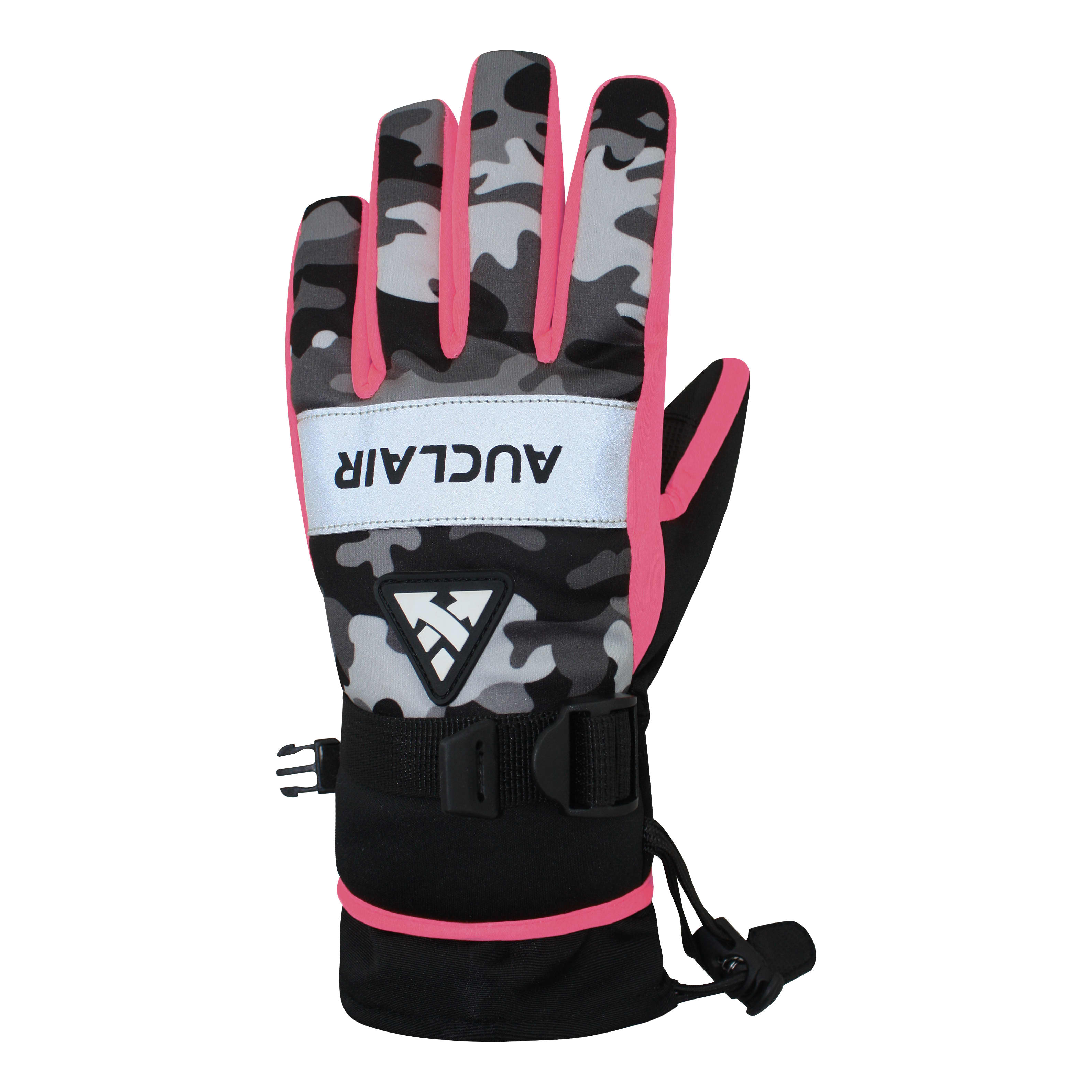 Auclair® Youth Camo Flash Gloves - Pink