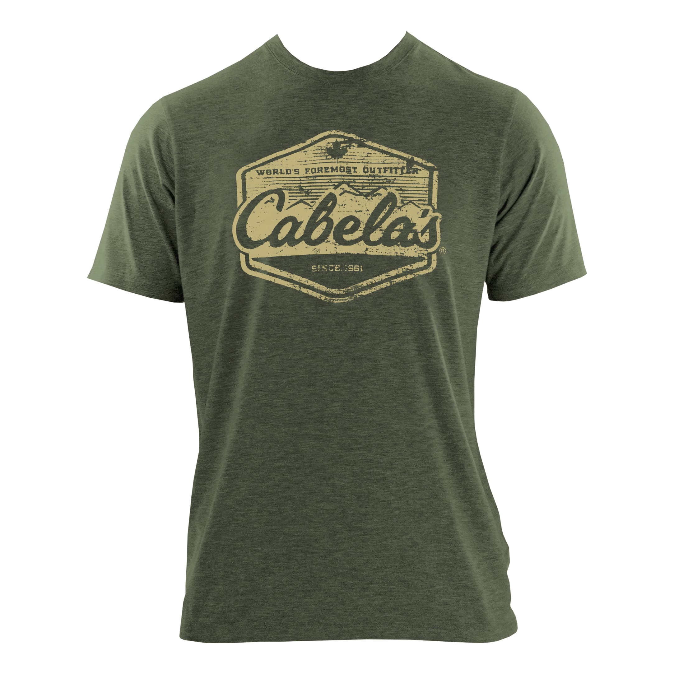 Cabela’s Canada Men’s Logo Short-Sleeve T-Shirt - Moss Heather