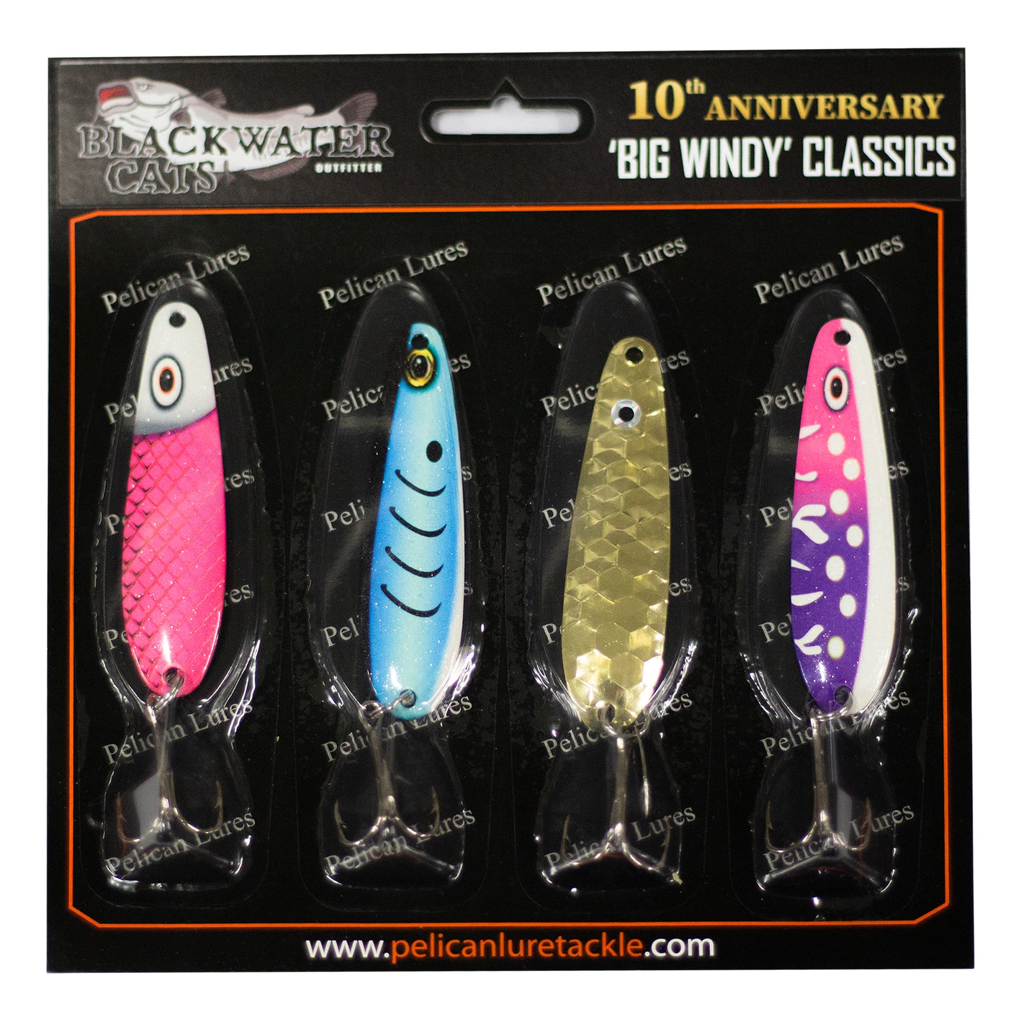 Pelican Lures® Flutter Spoon Combo Pack - Blackwater Catfish 10th Anniversary