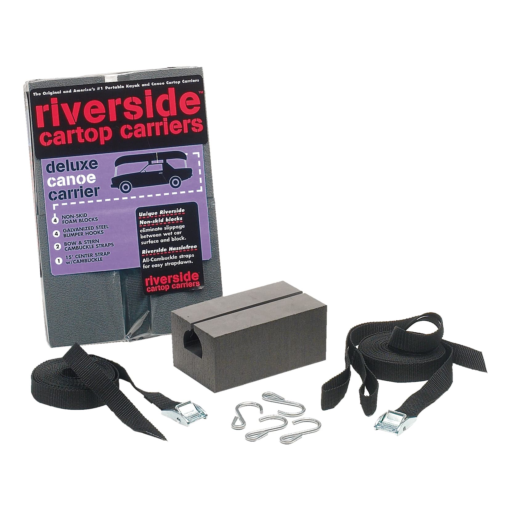Riverside 7" Deluxe Canoe Carrier Kit