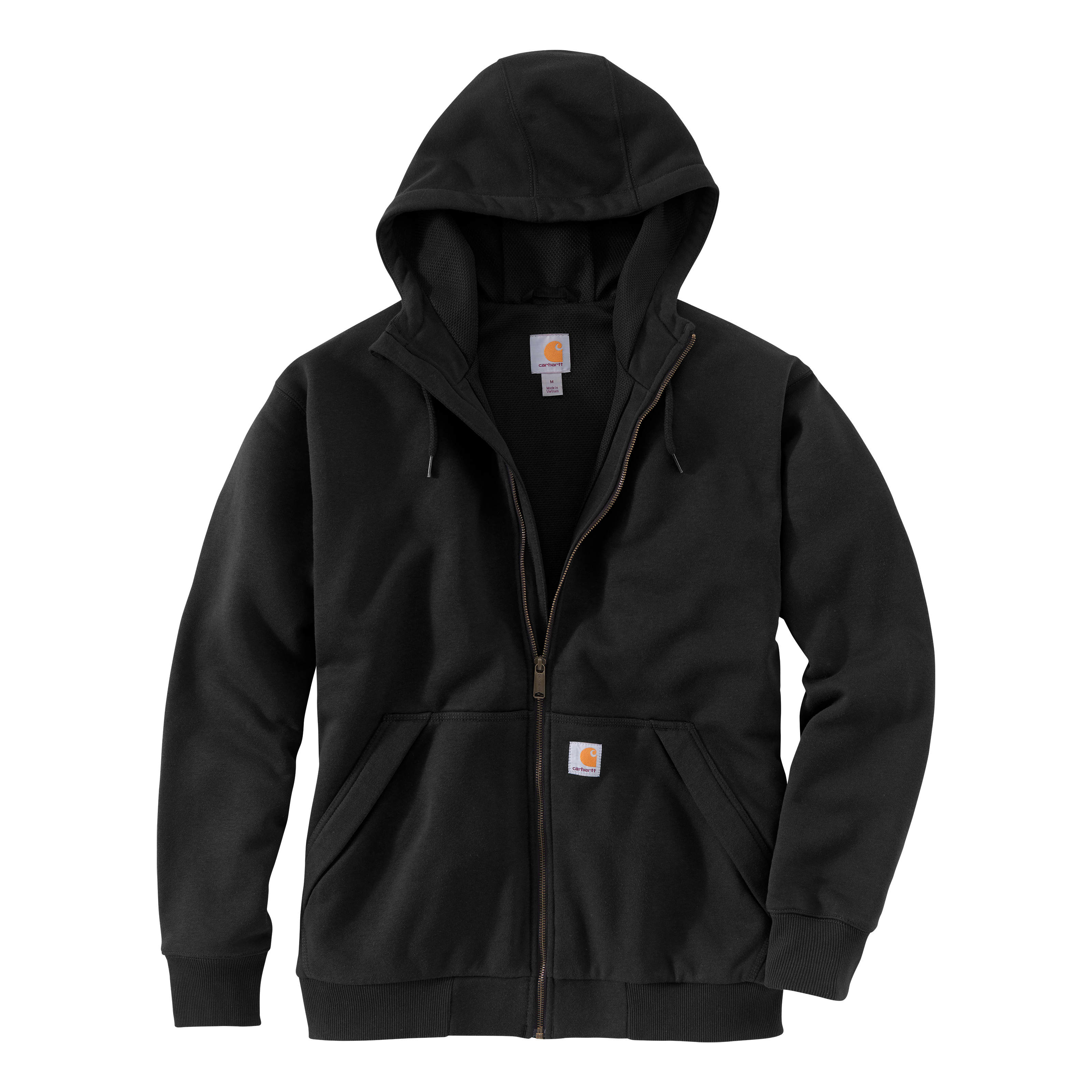 Carhartt® Men’s Rain Defender® Midweight Thermal Lined Full-Zip Hoodie - Black