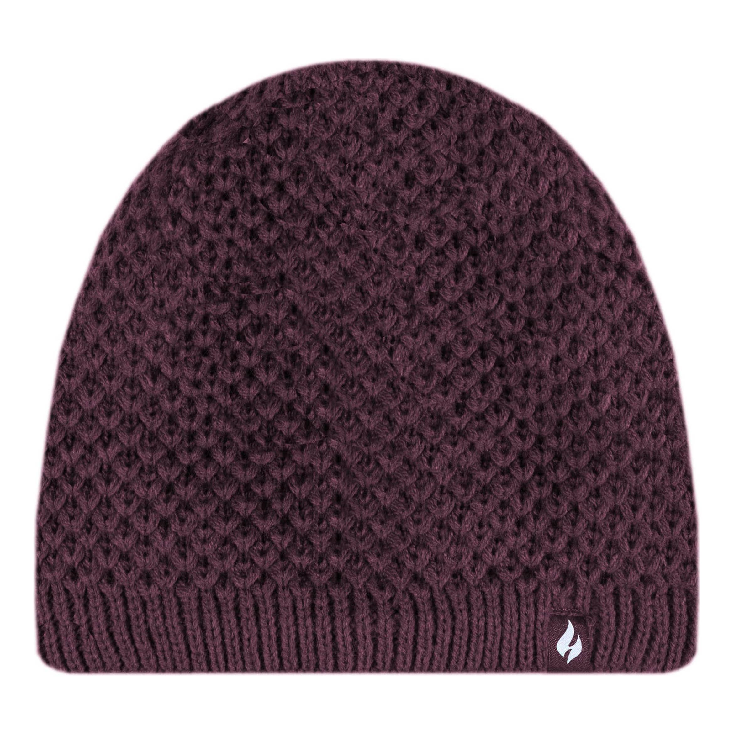Heat Holders® Women’s Nora Seed Knit Hat - Deep Wine