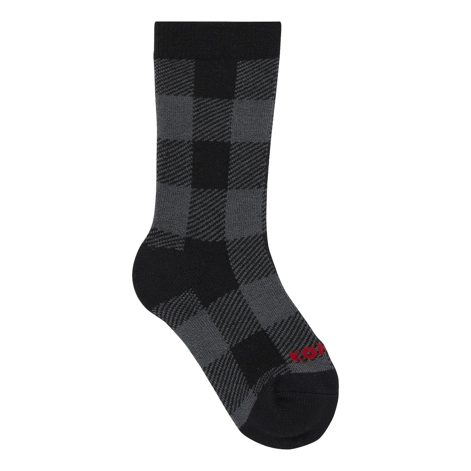 Kombi® Children’s Lodge Socks - Grey Buffalo Plaid