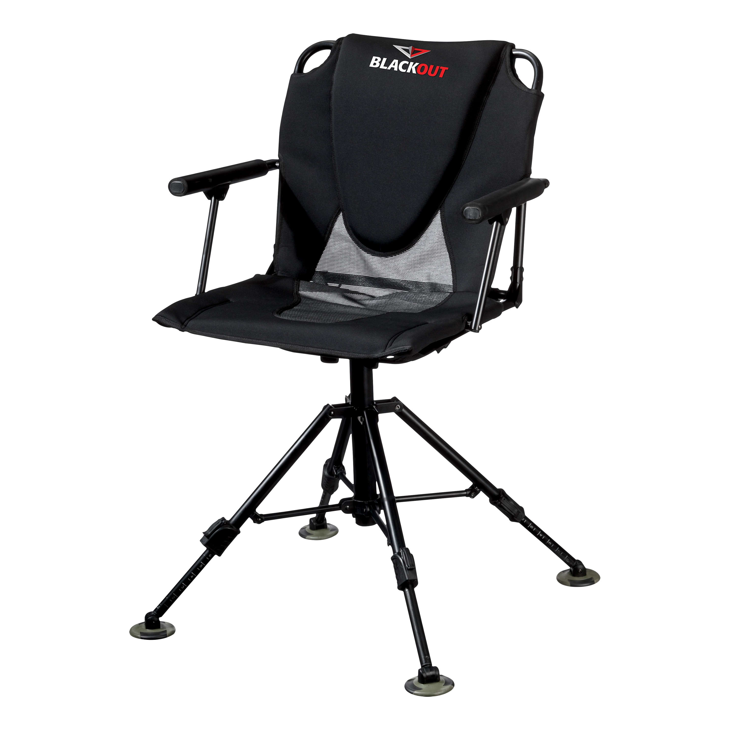 BlackOut® Swivel Hard-Arm Chair