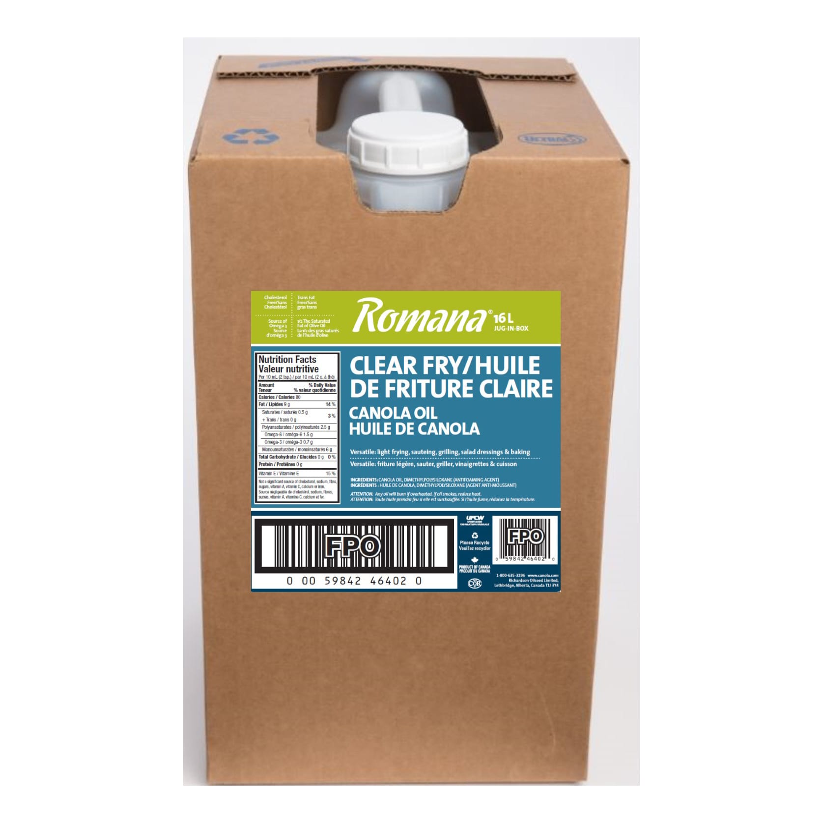 Romana® Canola Oil - 16 Litre