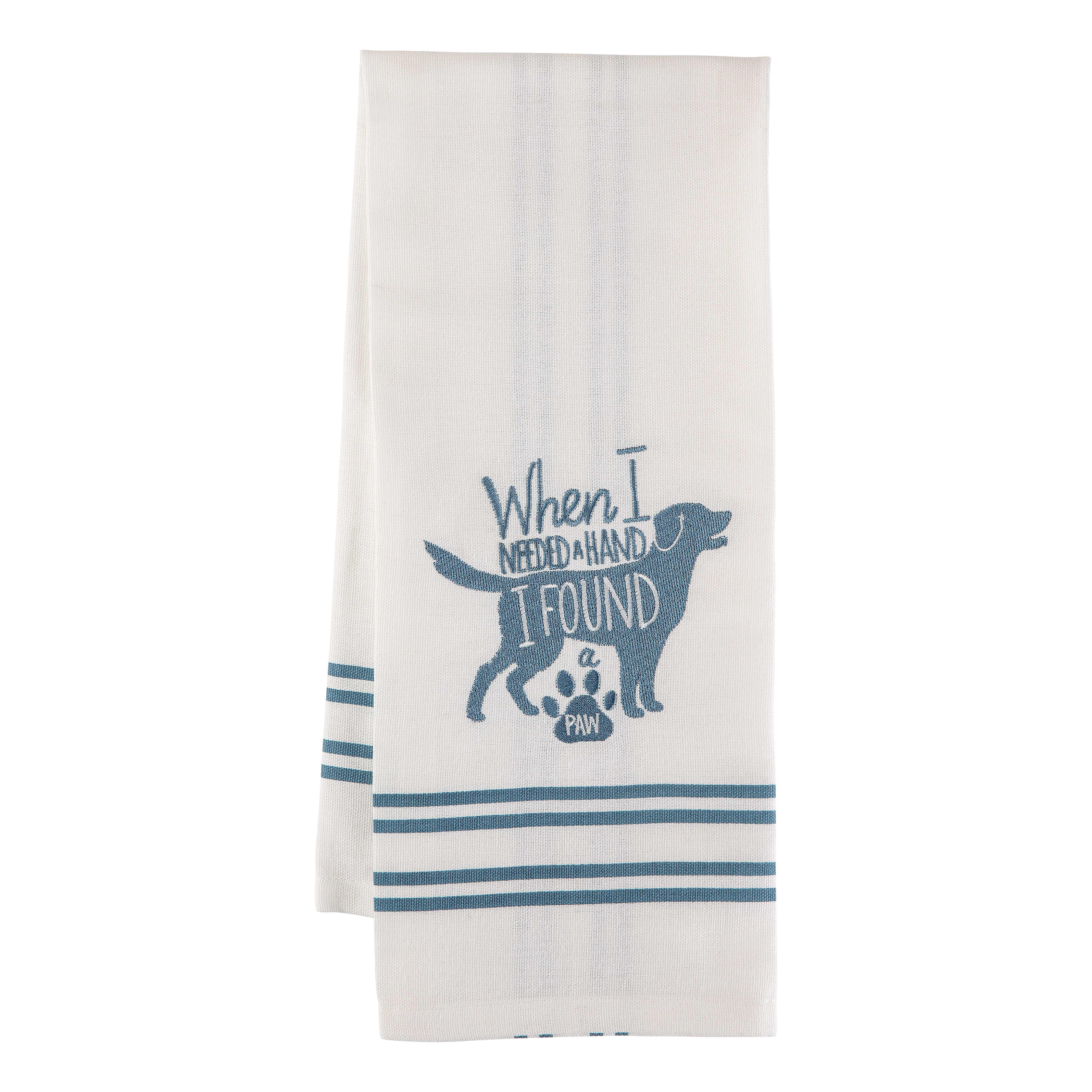 White River™ Found A Paw Dish Towel 2-Piece Set