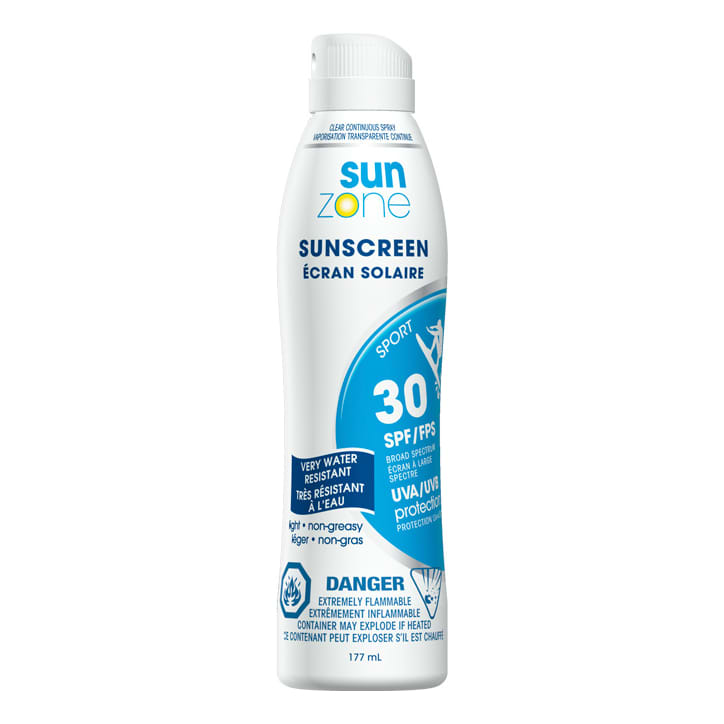 SunZone Sport SPF30 Clear Continuous Spray Sunscreen
