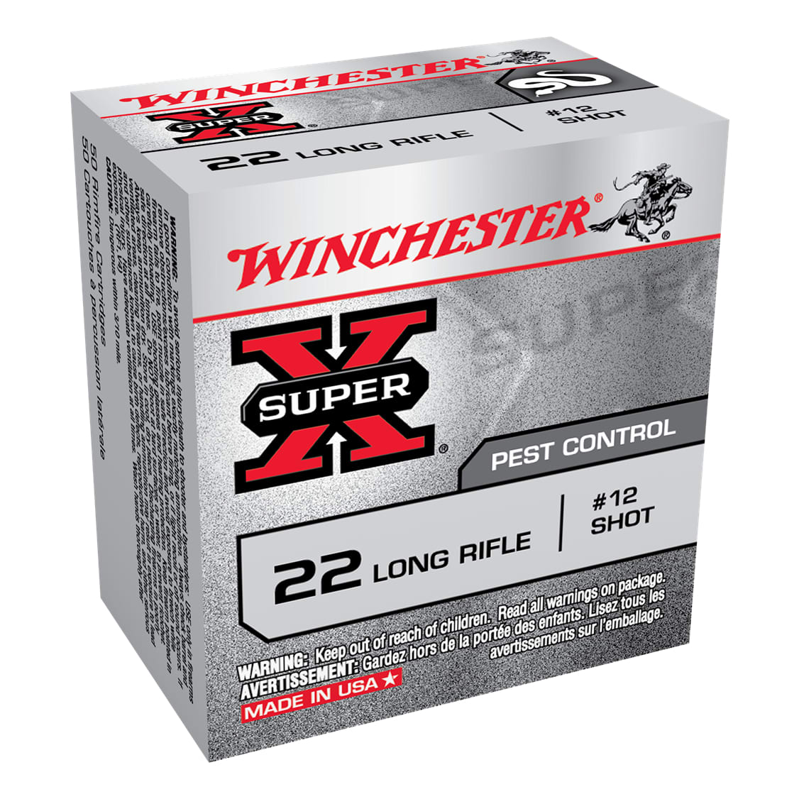 Winchester® Super-X .22LR #12 Lead Shot Rimfire Ammunition