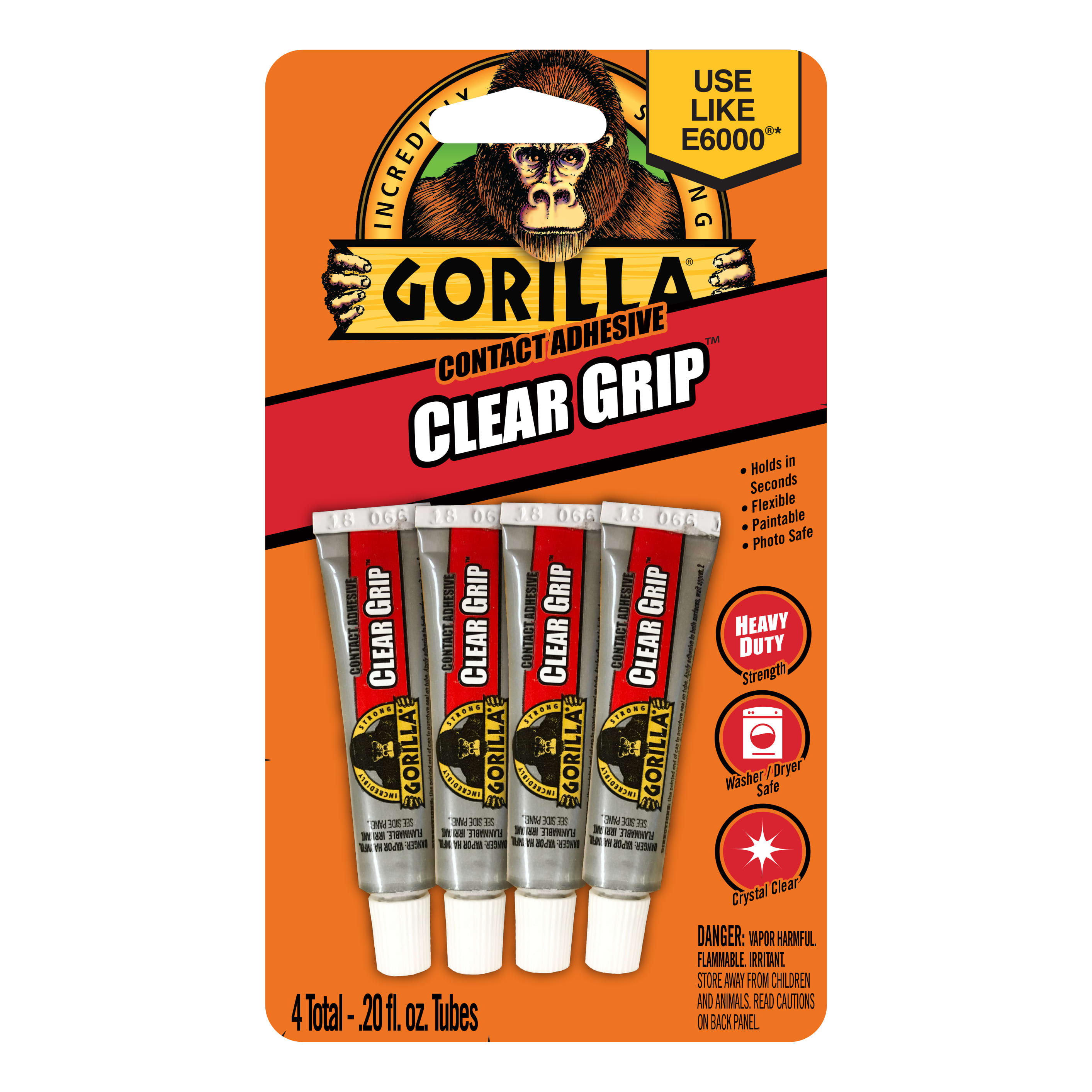 Gorilla Clear Grip® Mini's - 4 Pack