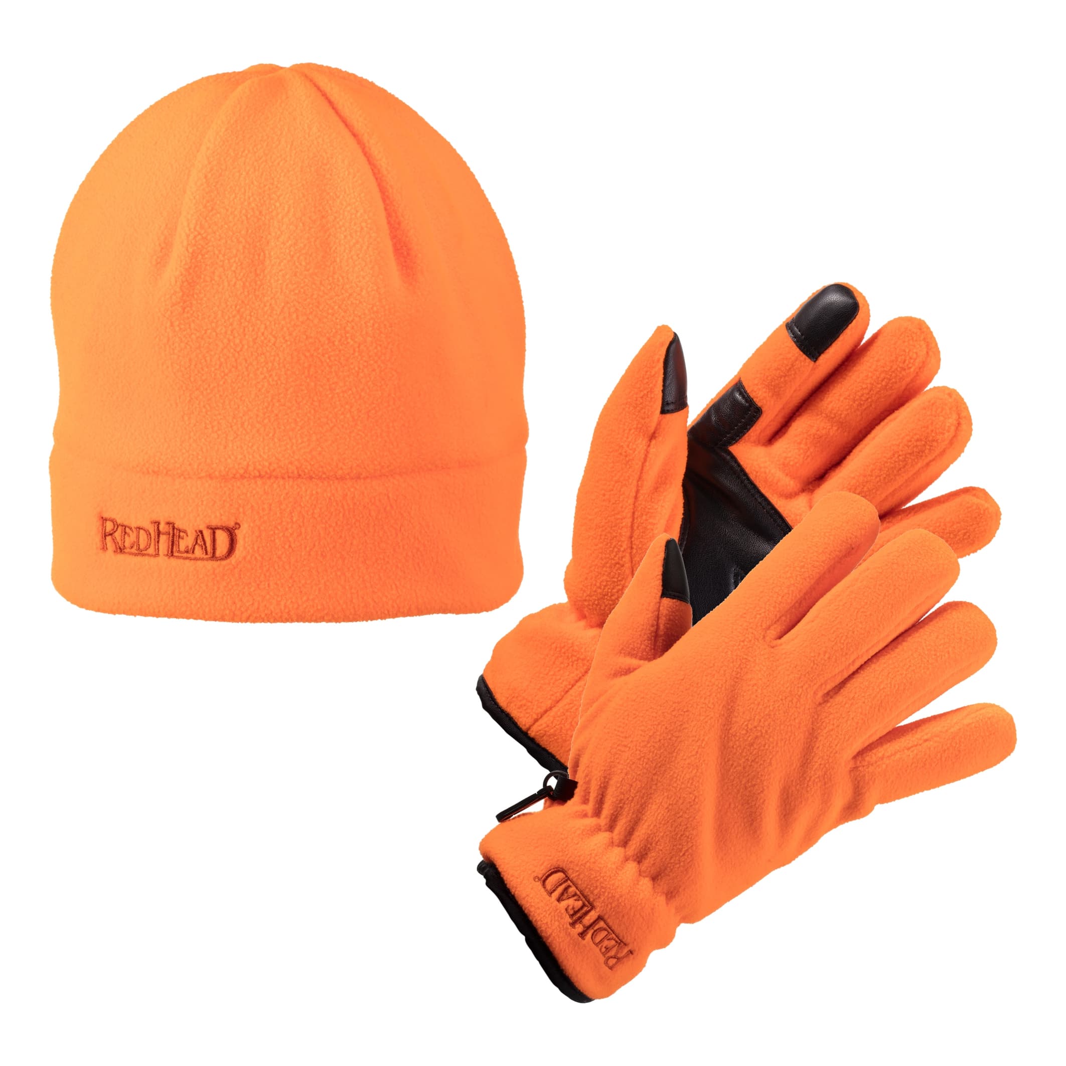 RedHead® Men’s Fleece Glove and Beanie Combo - Blaze,RedHead® Men’s Fleece Glove and Beanie Combo - Blaze