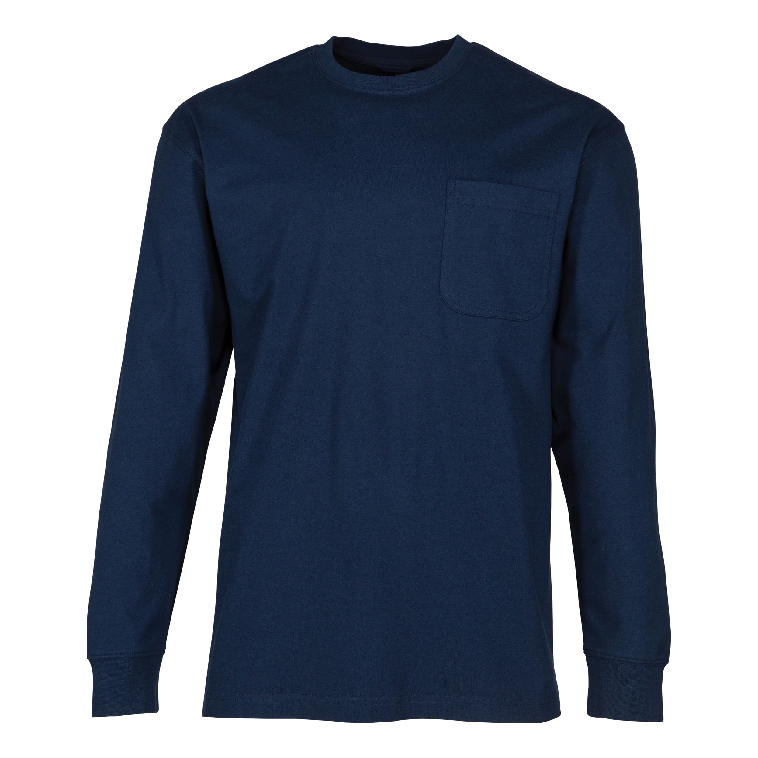 RedHead® Men’s Crew-Neck Long-Sleeve Pocket T-Shirt - Navy