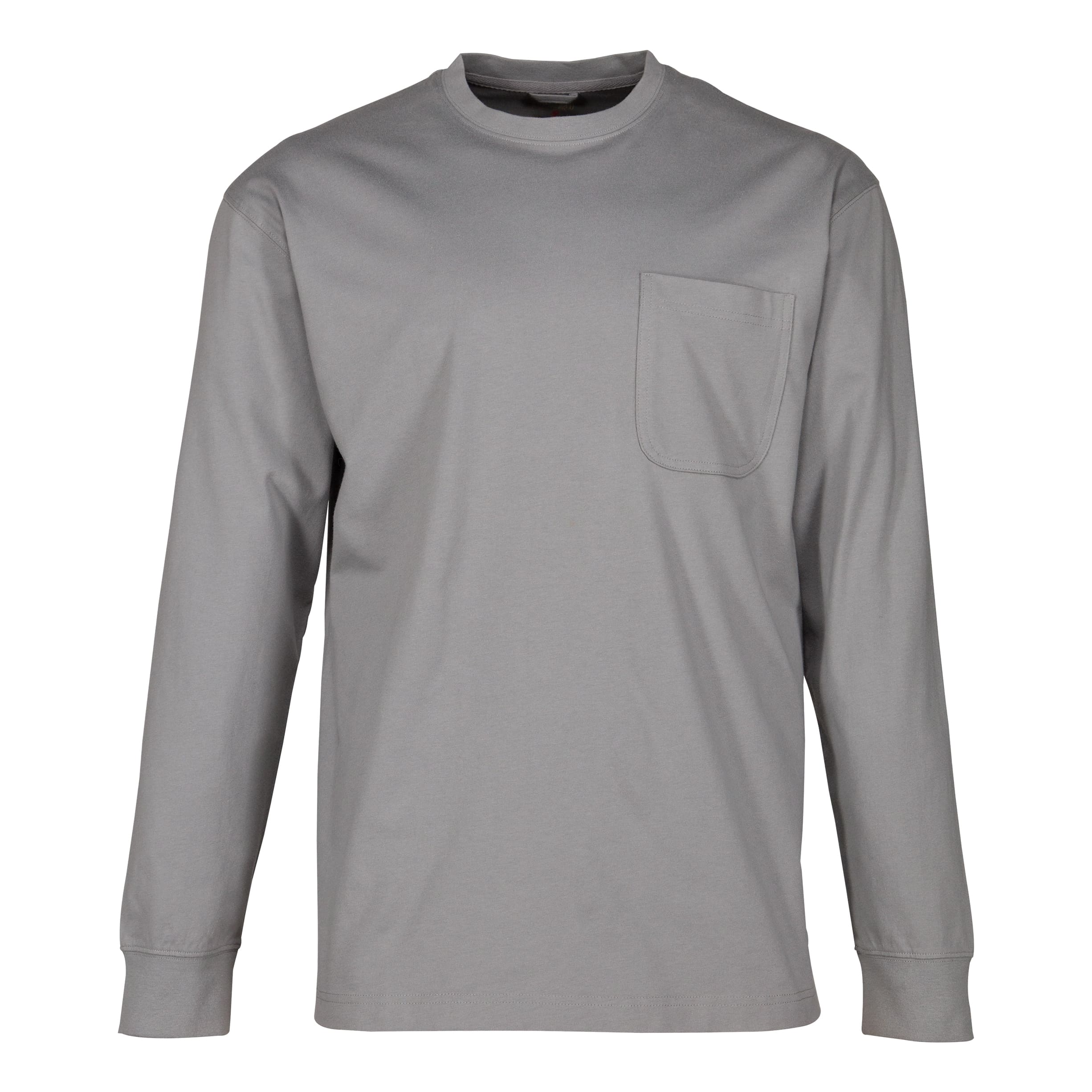 RedHead® Men’s Crew-Neck Long-Sleeve Pocket T-Shirt - Grey