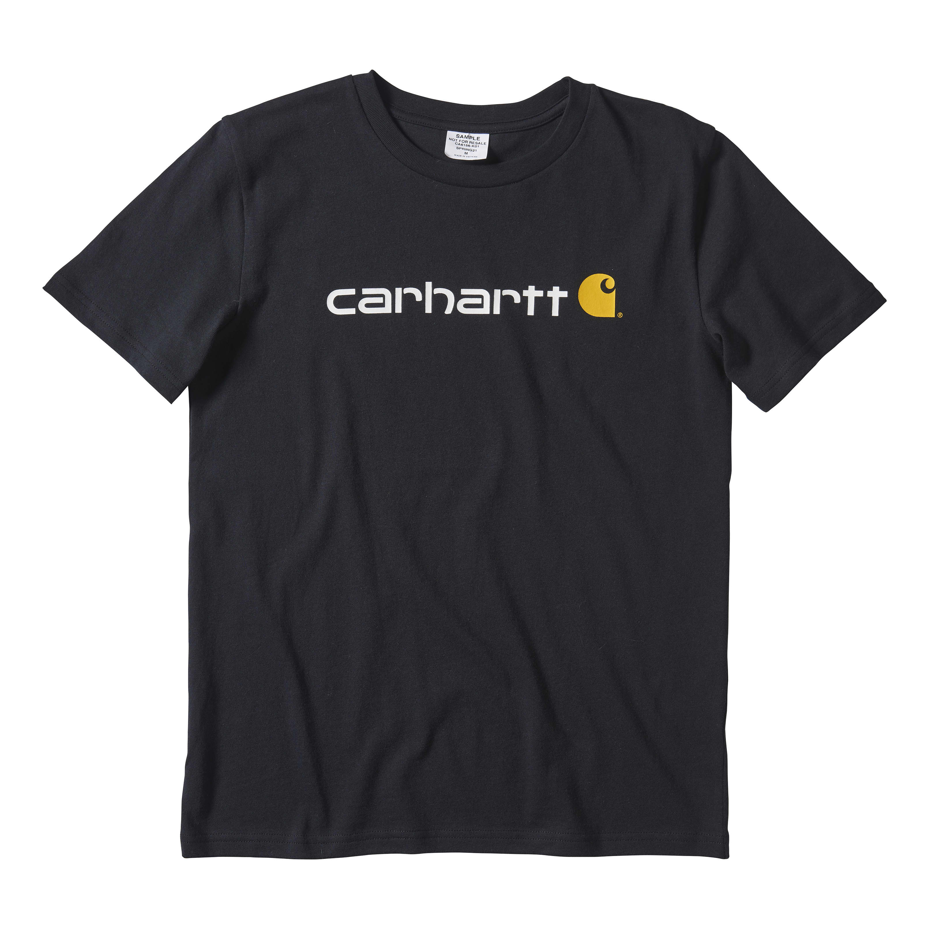 Carhartt® Boy’s Logo T-Shirt - Caviar Black