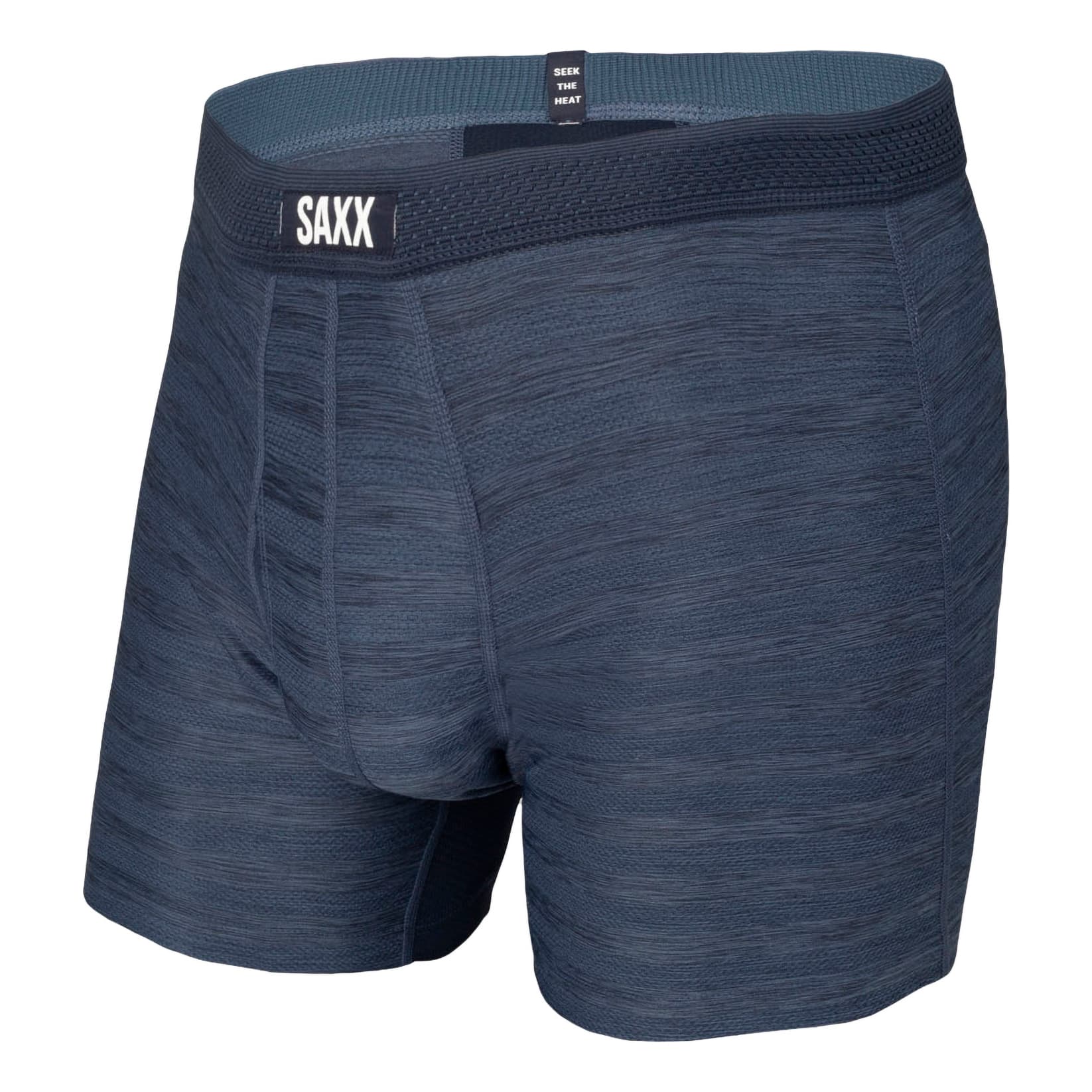 Saxx® Men’s Hot Shot Boxer with Fly - Dark Denim Heather