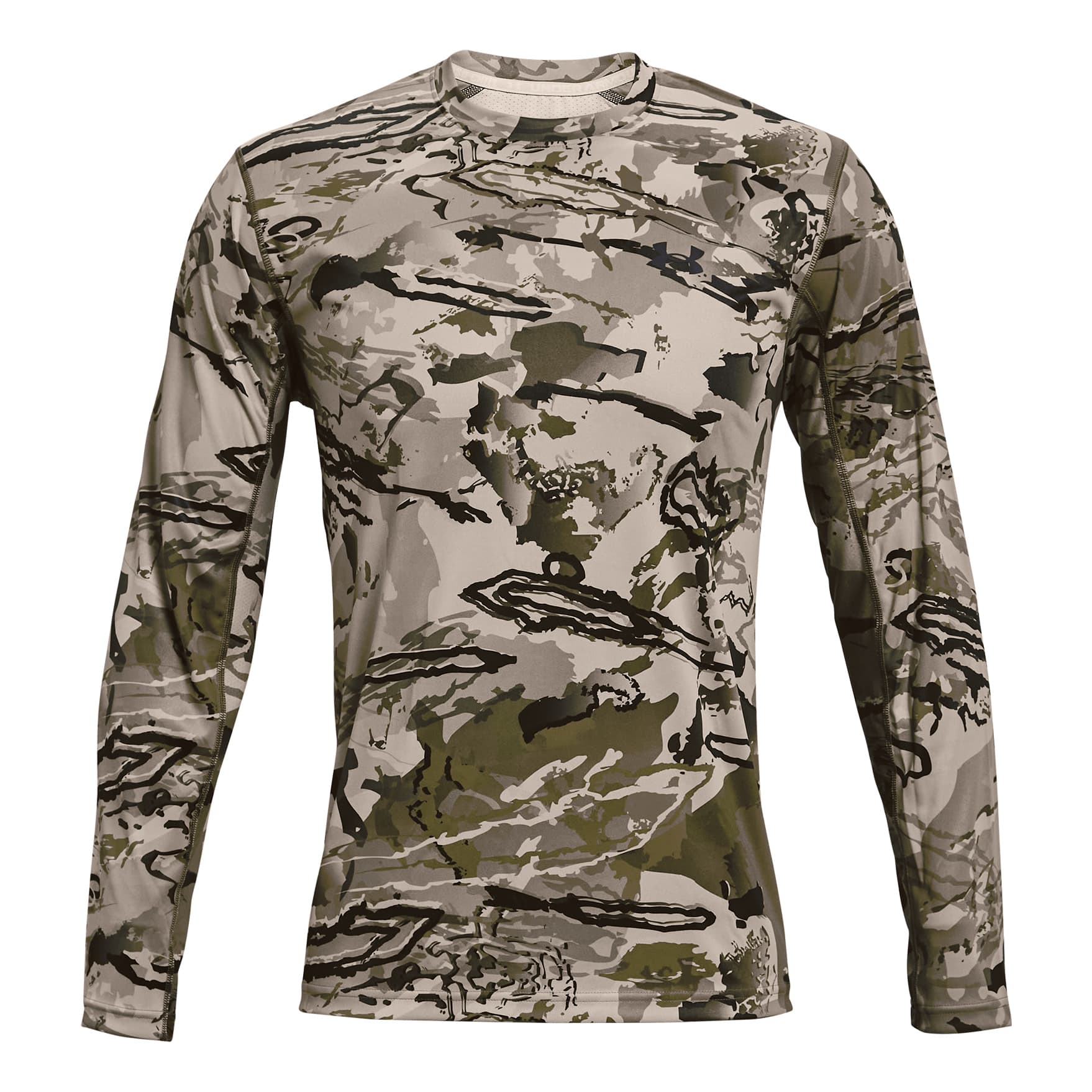 Under Armour® Men’s Iso-Chill Brush Line Long-Sleeve Shirt - Barren Camo/Black