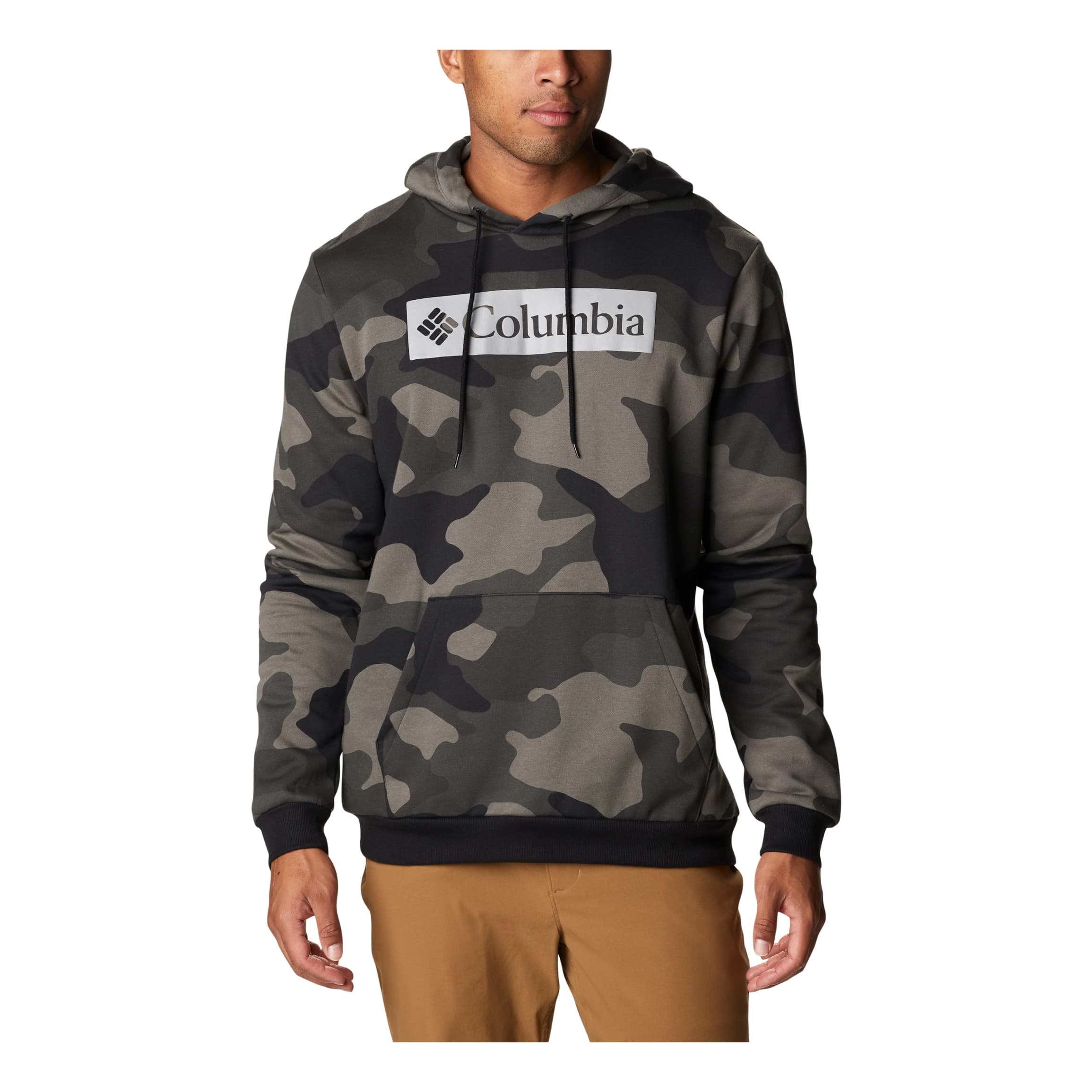 Columbia™ Men’s Logo Printed Hoodie - Black Mod Camo