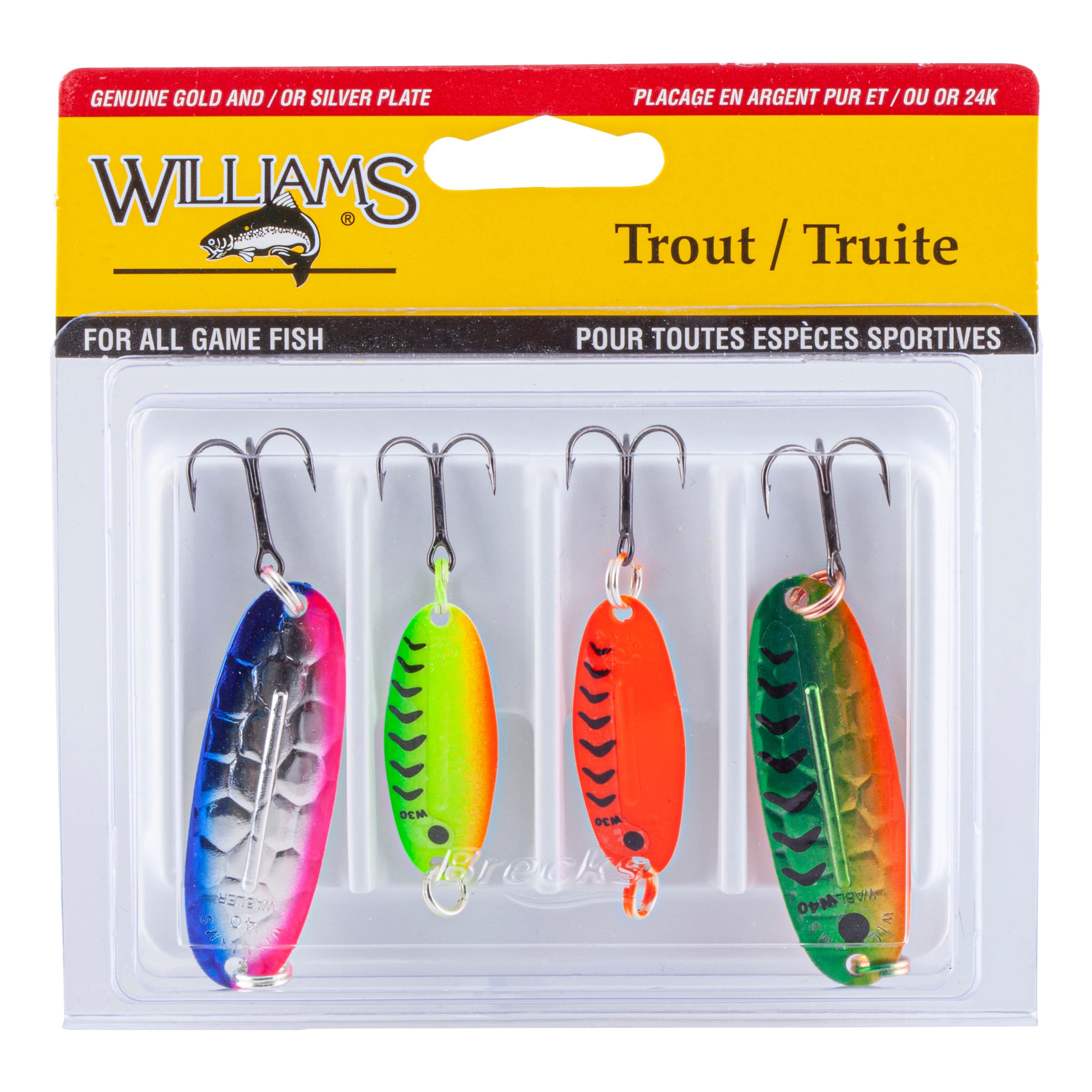 Williams Pike/Walleye Lure Kit, 4-pk