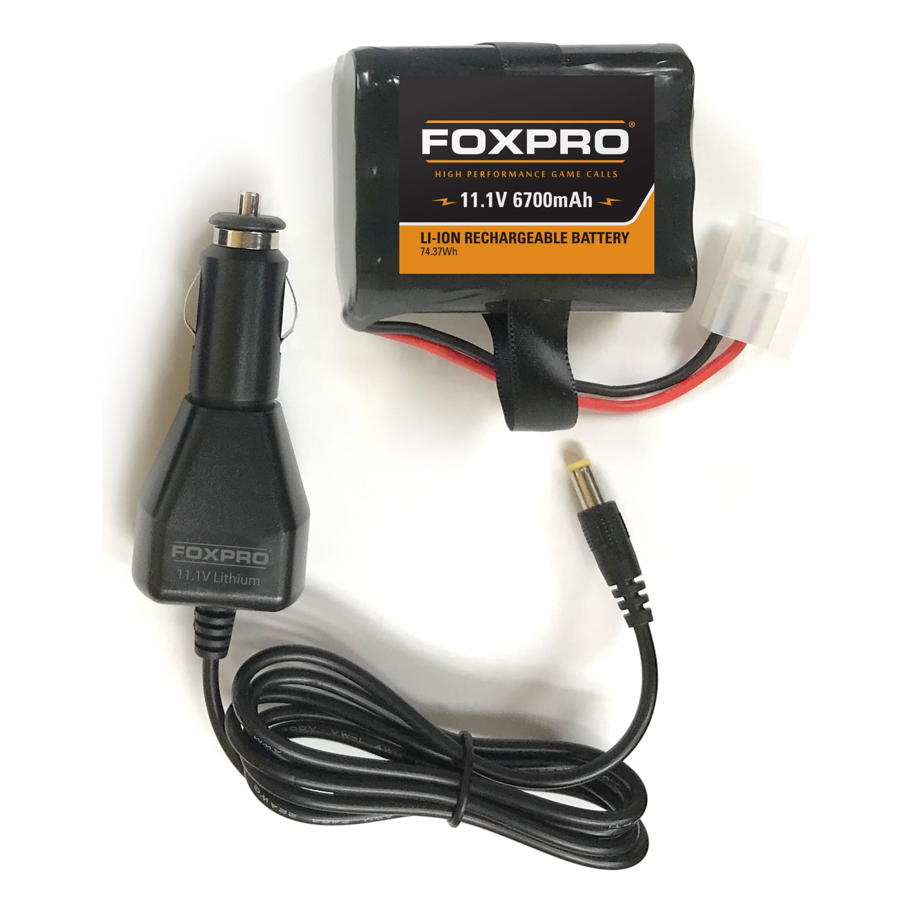 FOXPRO® High Capacity Lithium Battery & Car Charger Kit