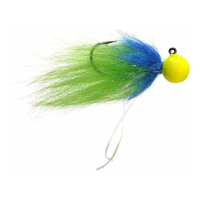 Mustad® Addicted Tailout Twitcher Jig - Chartreuse/Blue/Green,Mustad® Addicted Tailout Twitcher Jig - Chartreuse/Blue/Green